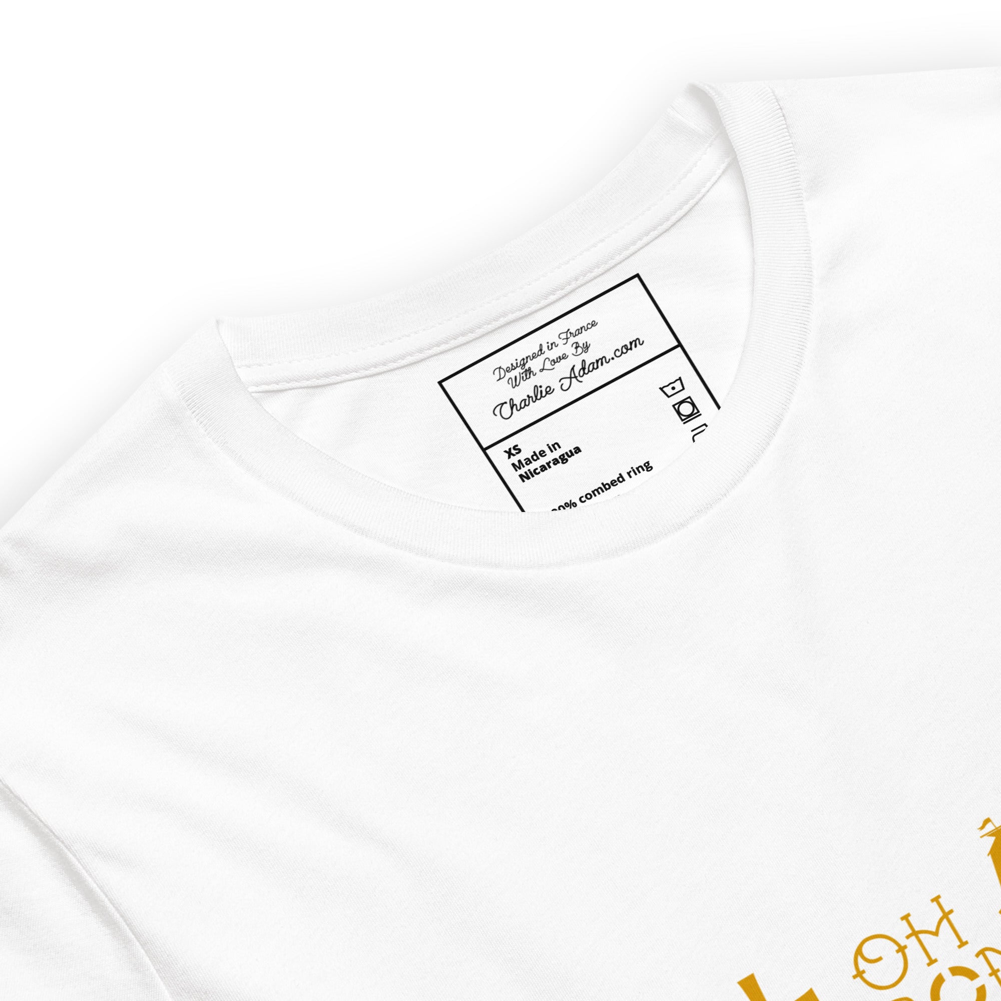 T-shirt en coton unisexe Oh Bonne Mer 2 sur couleurs claires