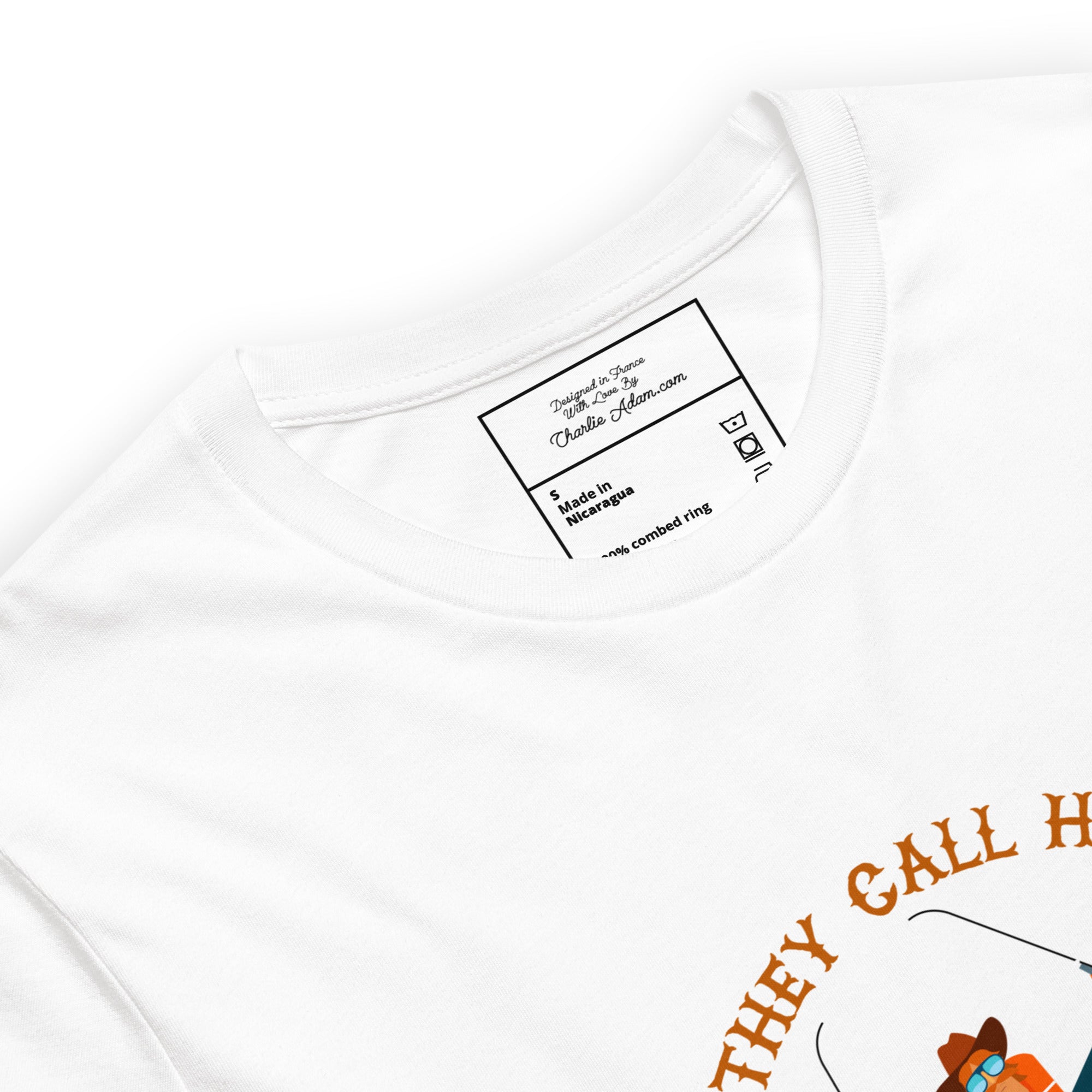 T-shirt en coton unisexe Hot Dogger sur couleurs claires