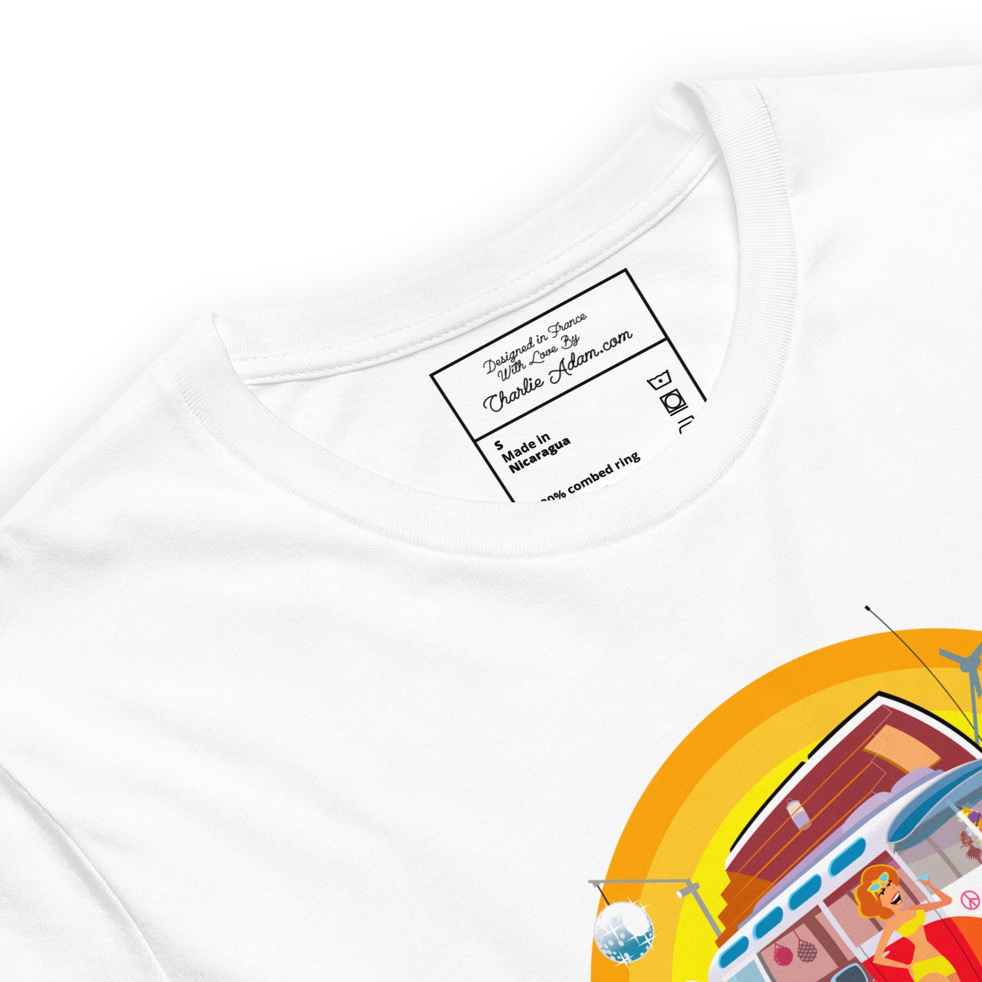 Unisex cotton t-shirt Ultra Combi on light colors