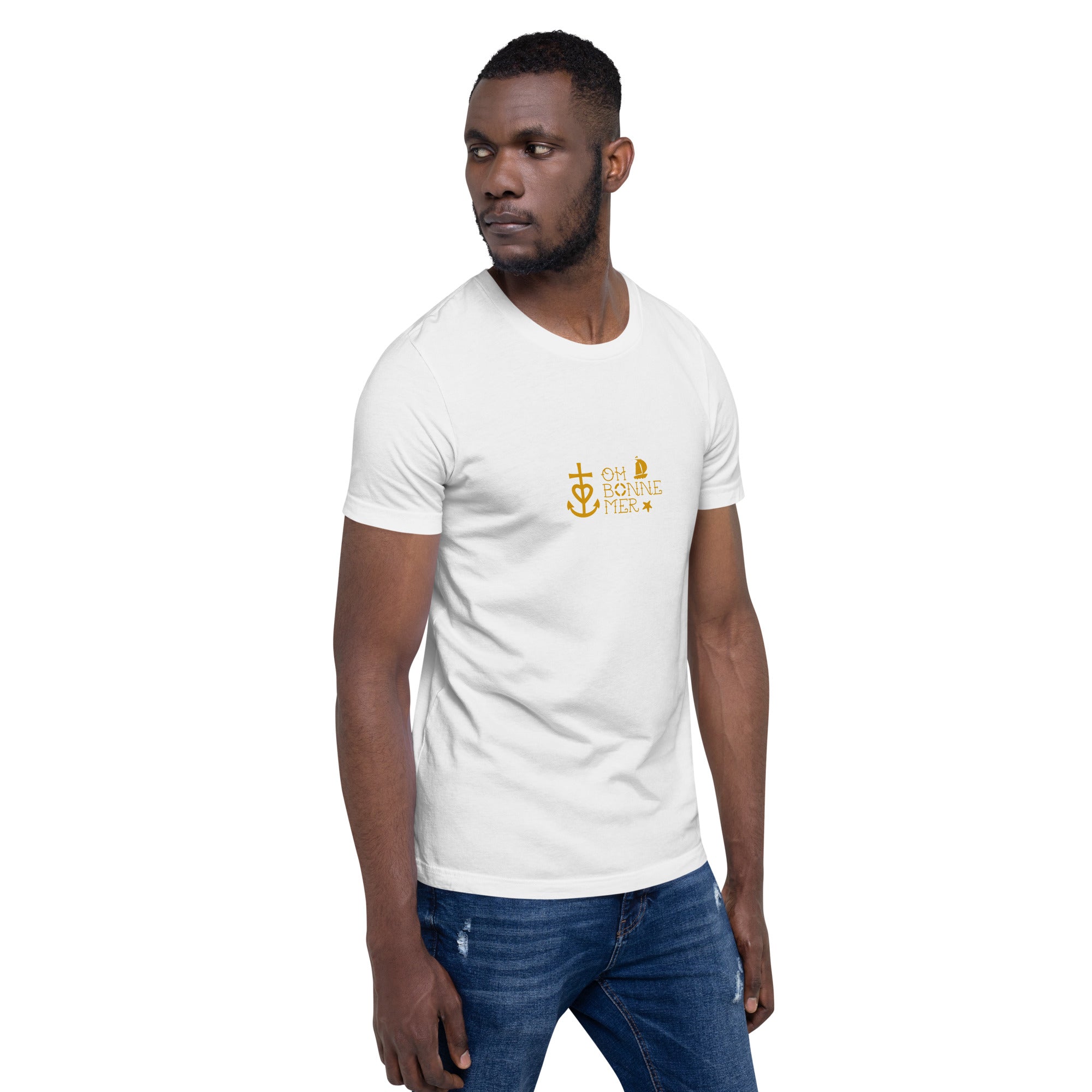 T-shirt en coton unisexe Oh Bonne Mer 2 sur couleurs claires