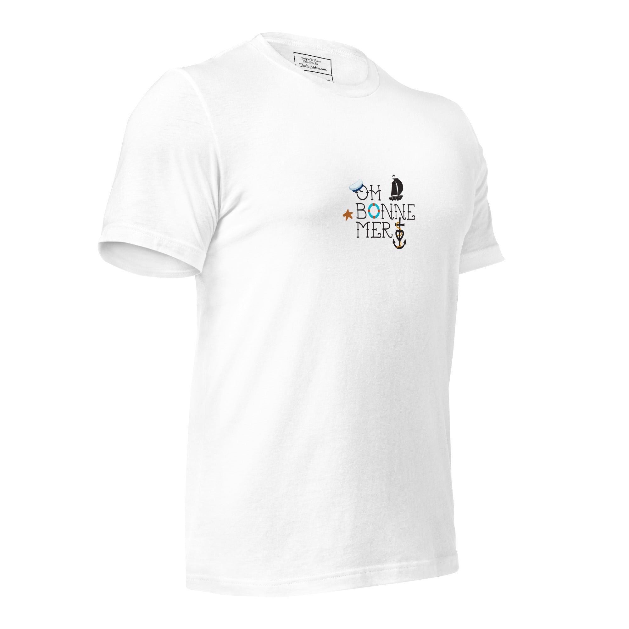 T-shirt en coton unisexe Oh Bonne Mer 3 sur couleurs claires