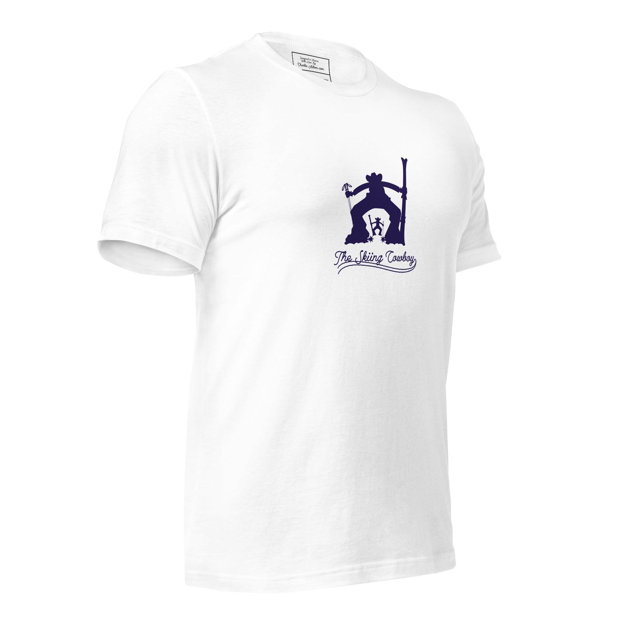 T-shirt en coton unisexe Ski Fight at OK Corral Silhouette sur couleurs claires