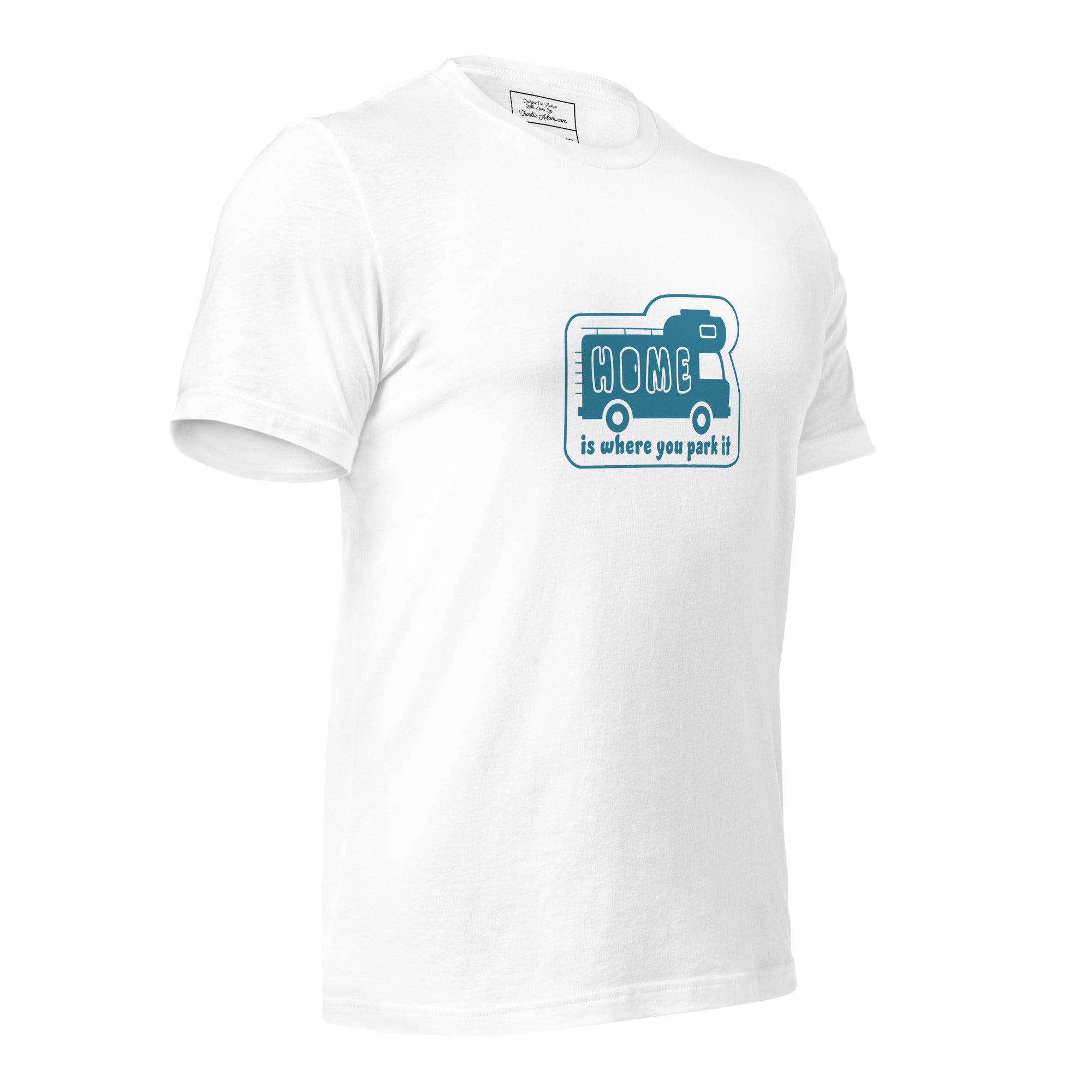 Unisex cotton t-shirt Bold Camper Van on light colors