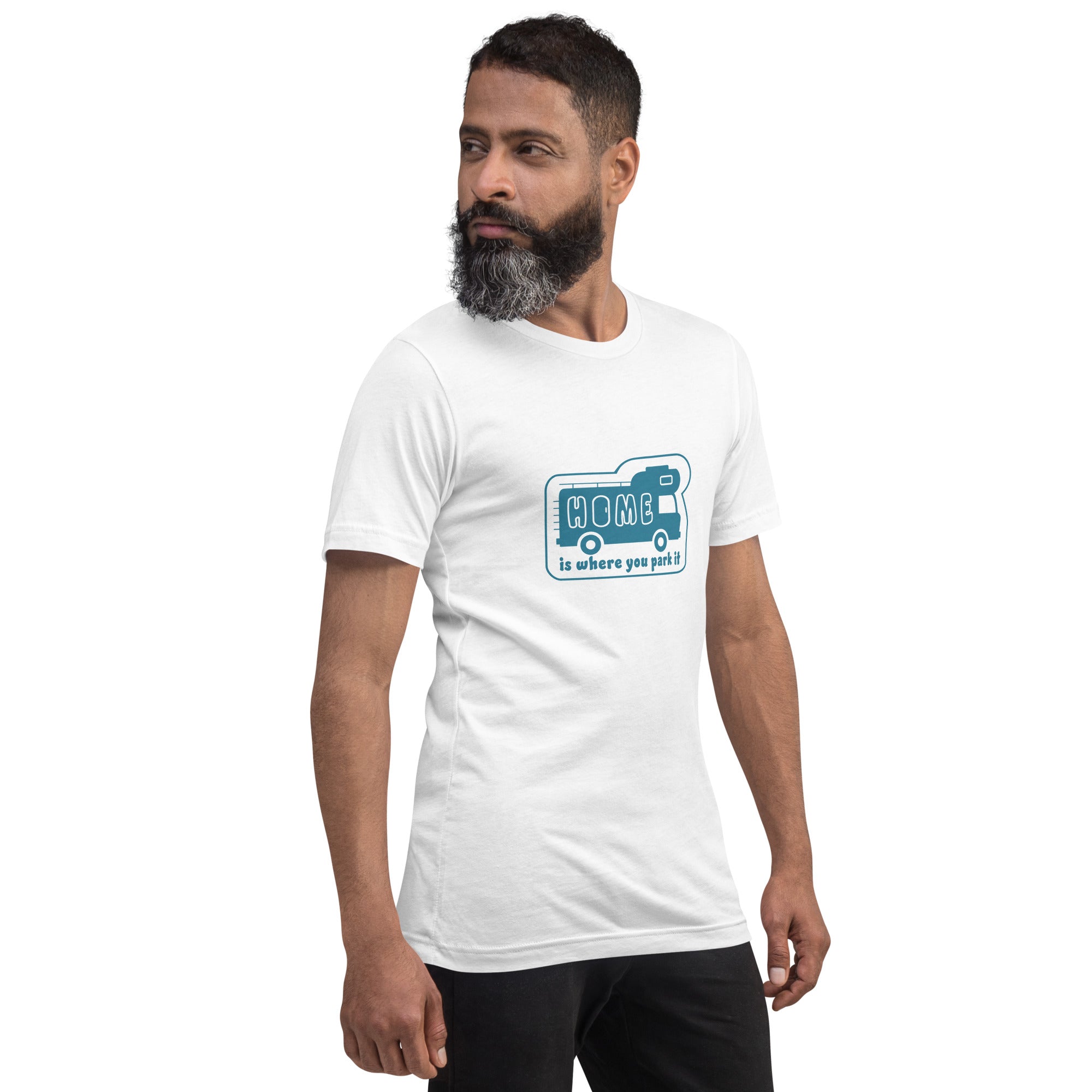 Unisex cotton t-shirt Bold Camper Van on light colors