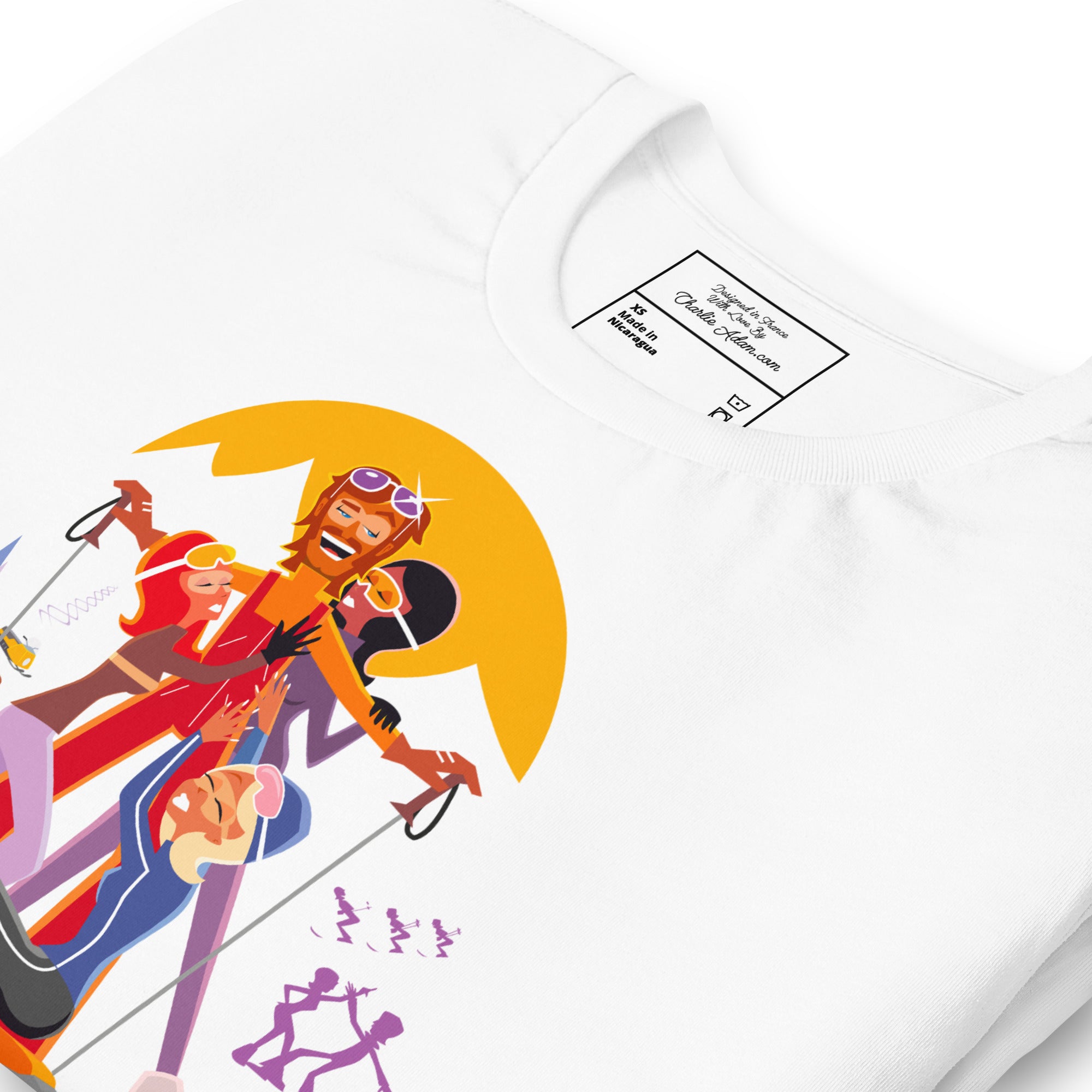 T-shirt en coton unisexe Love instructor First lesson free sur couleurs claires