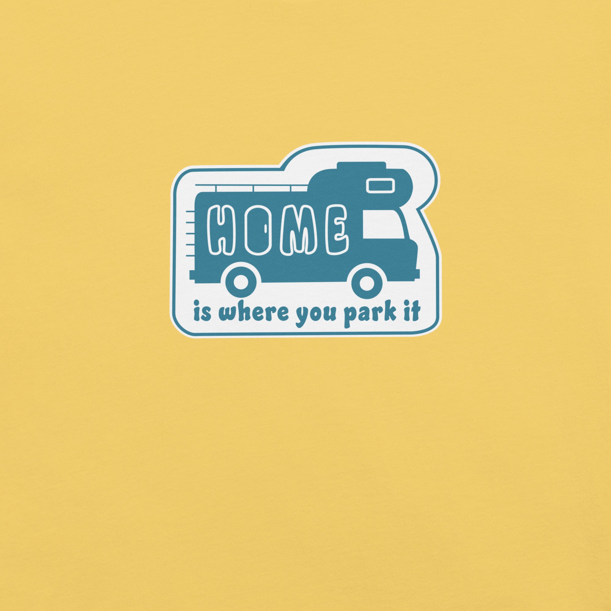 Unisex cotton t-shirt Bold Camper Van on light colors