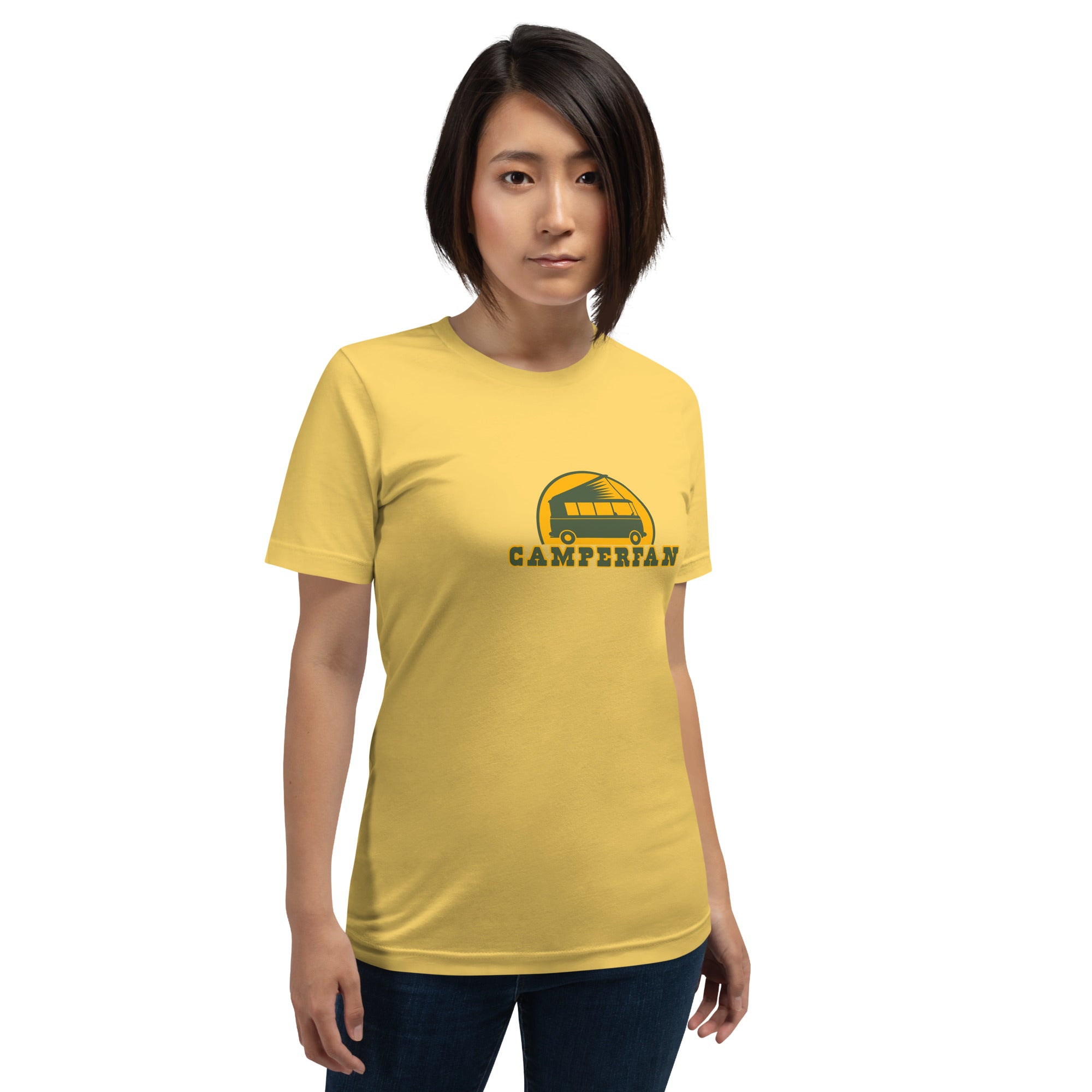Unisex cotton t-shirt Camperfan on light colors