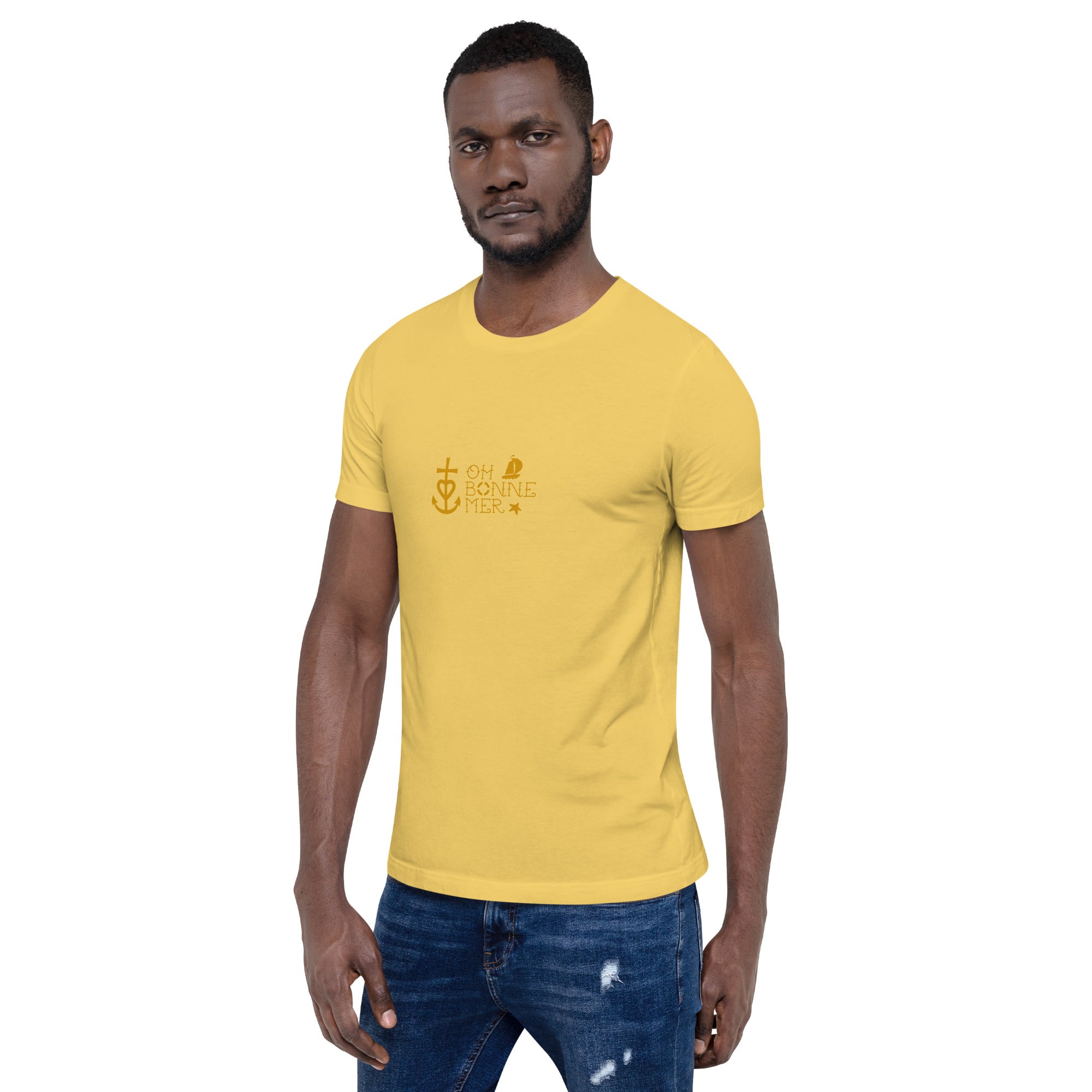 T-shirt en coton unisexe Oh Bonne Mer 2 sur couleurs claires