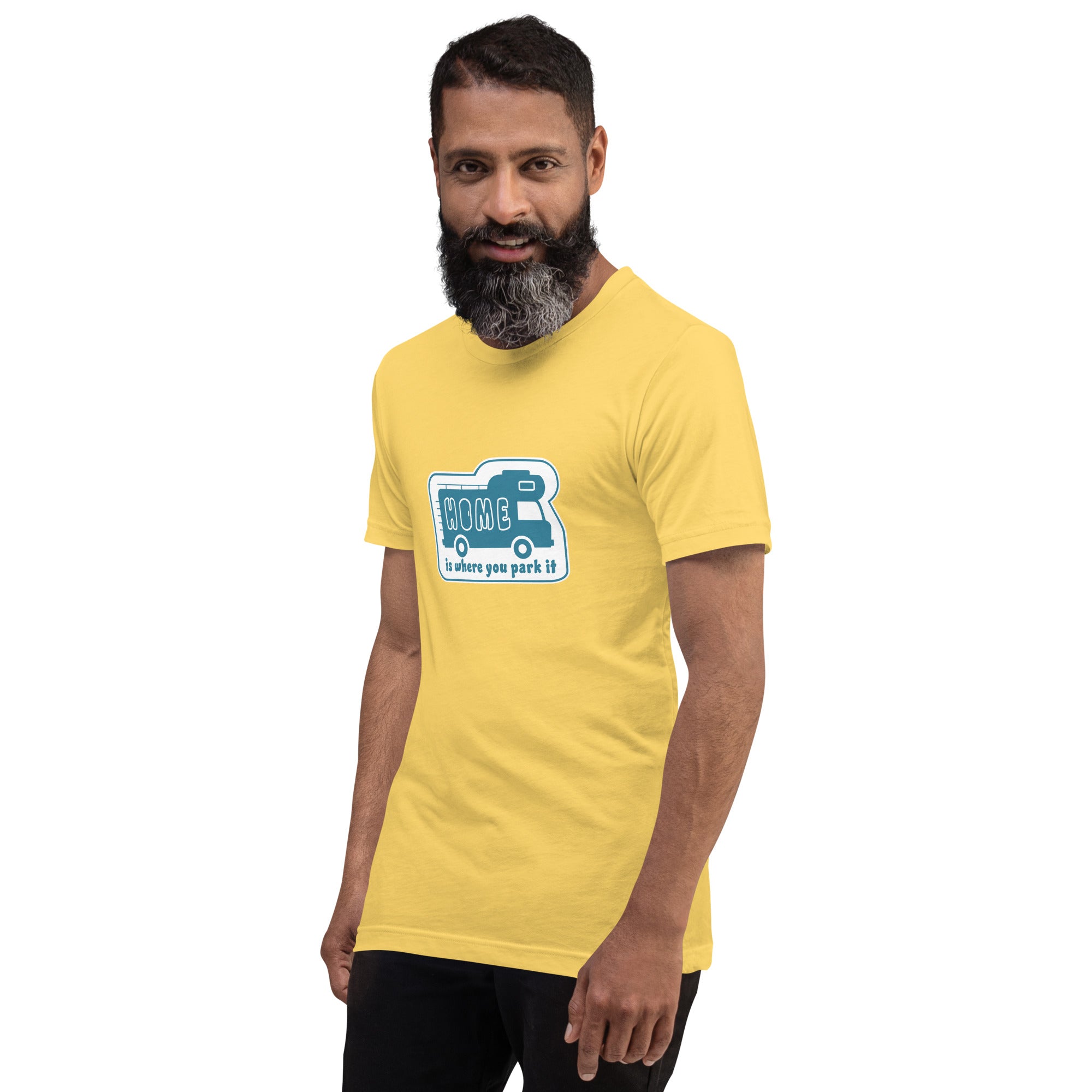 Unisex cotton t-shirt Bold Camper Van on light colors