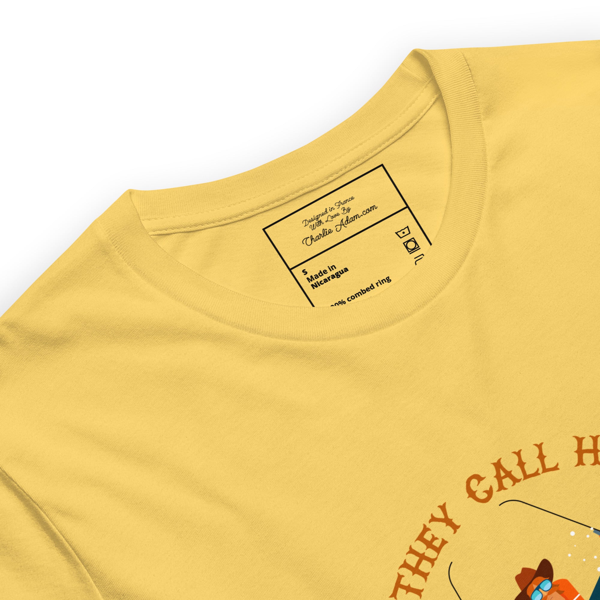 T-shirt en coton unisexe Hot Dogger sur couleurs vives