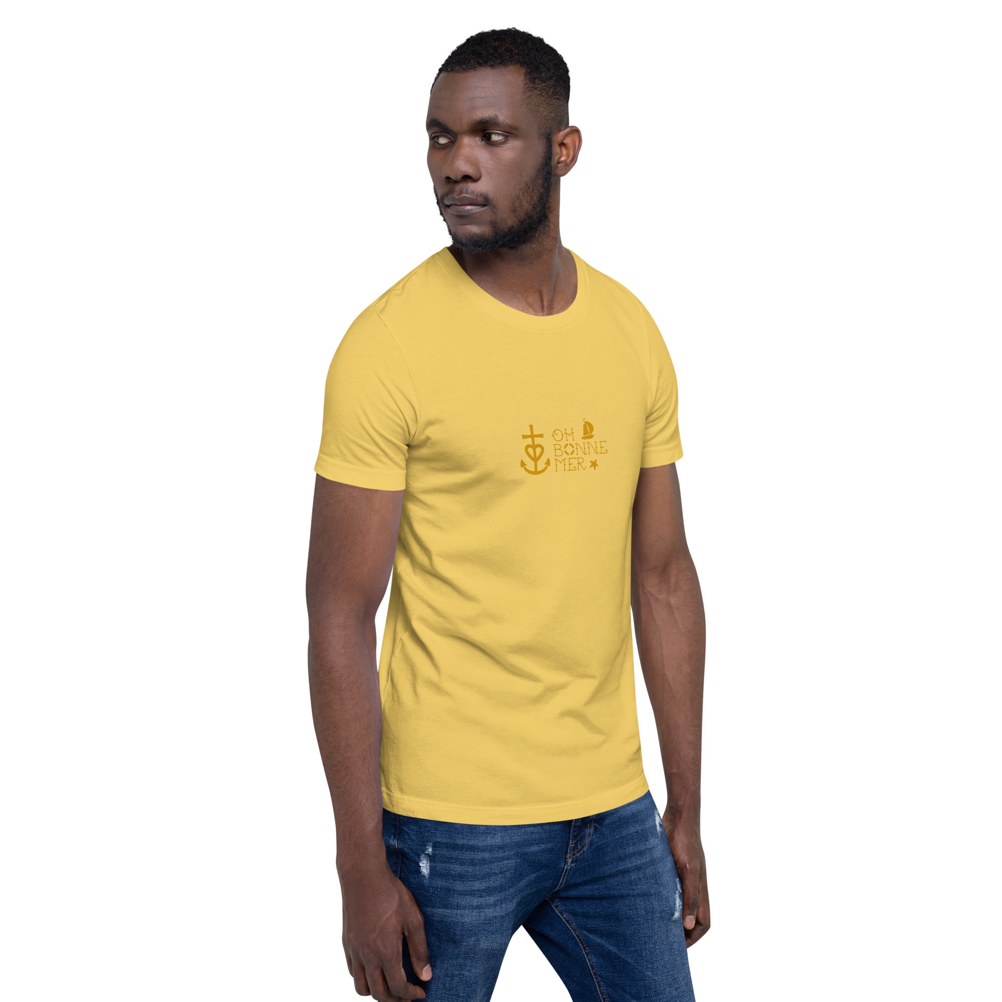 T-shirt en coton unisexe Oh Bonne Mer 2 sur couleurs claires