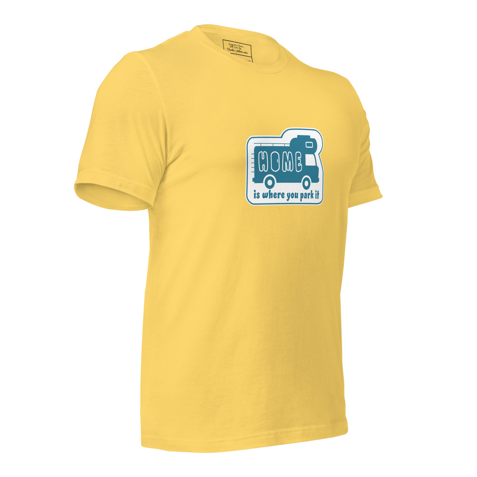 Unisex cotton t-shirt Bold Camper Van on light colors