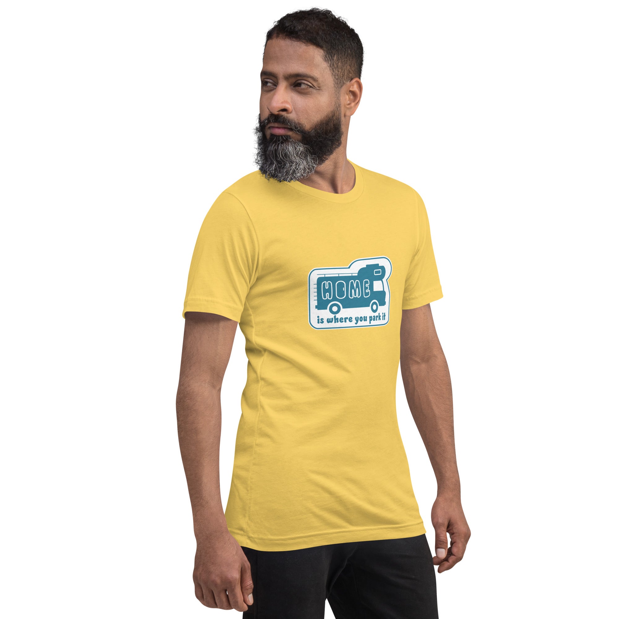 Unisex cotton t-shirt Bold Camper Van on light colors