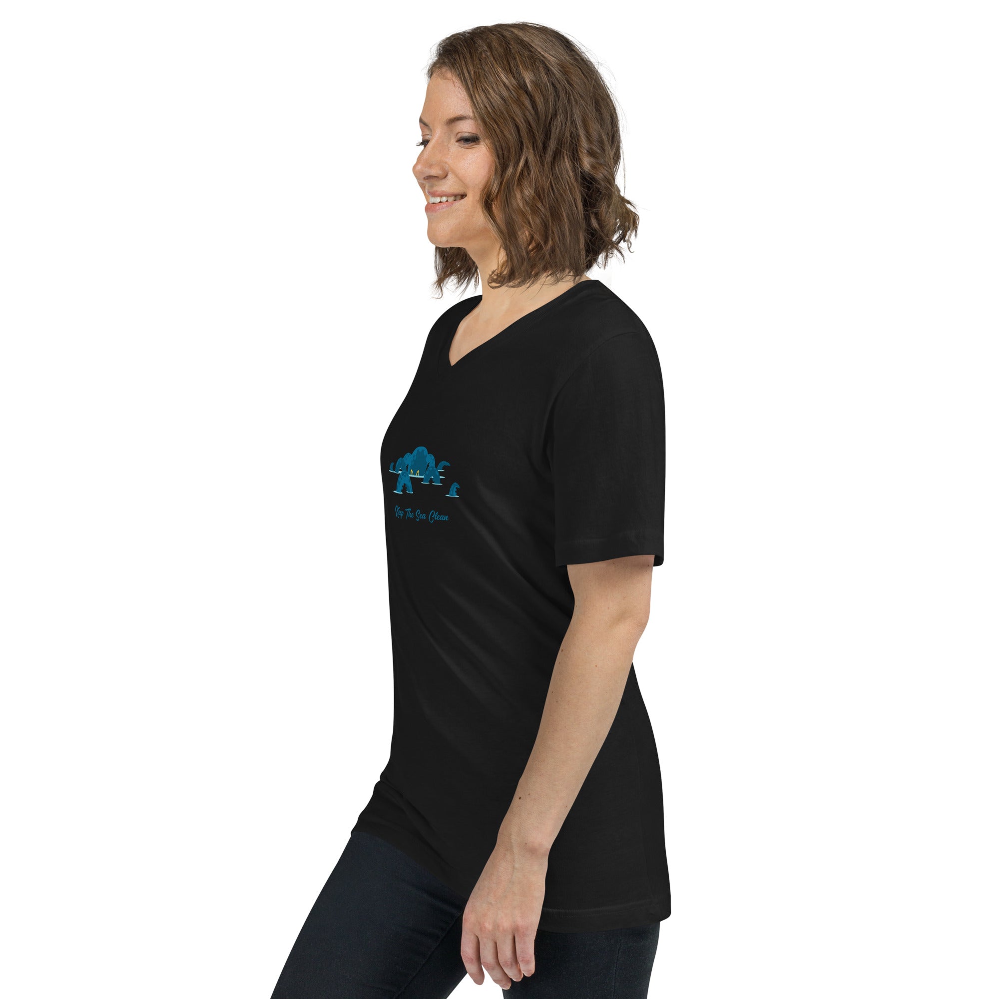 Unisex V-Neck T-Shirt Octopus