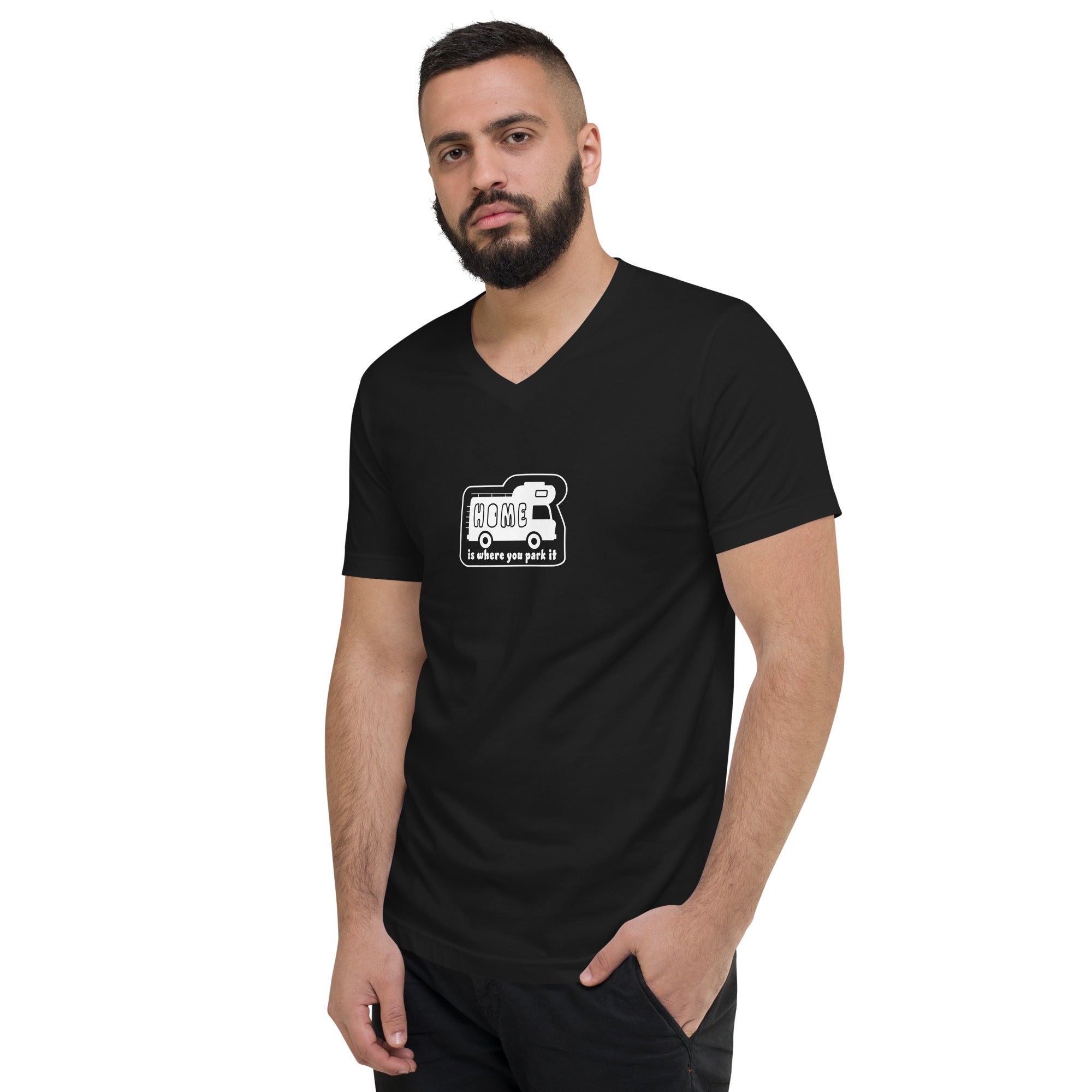 Unisex V-Neck T-Shirt Bold Camper Van