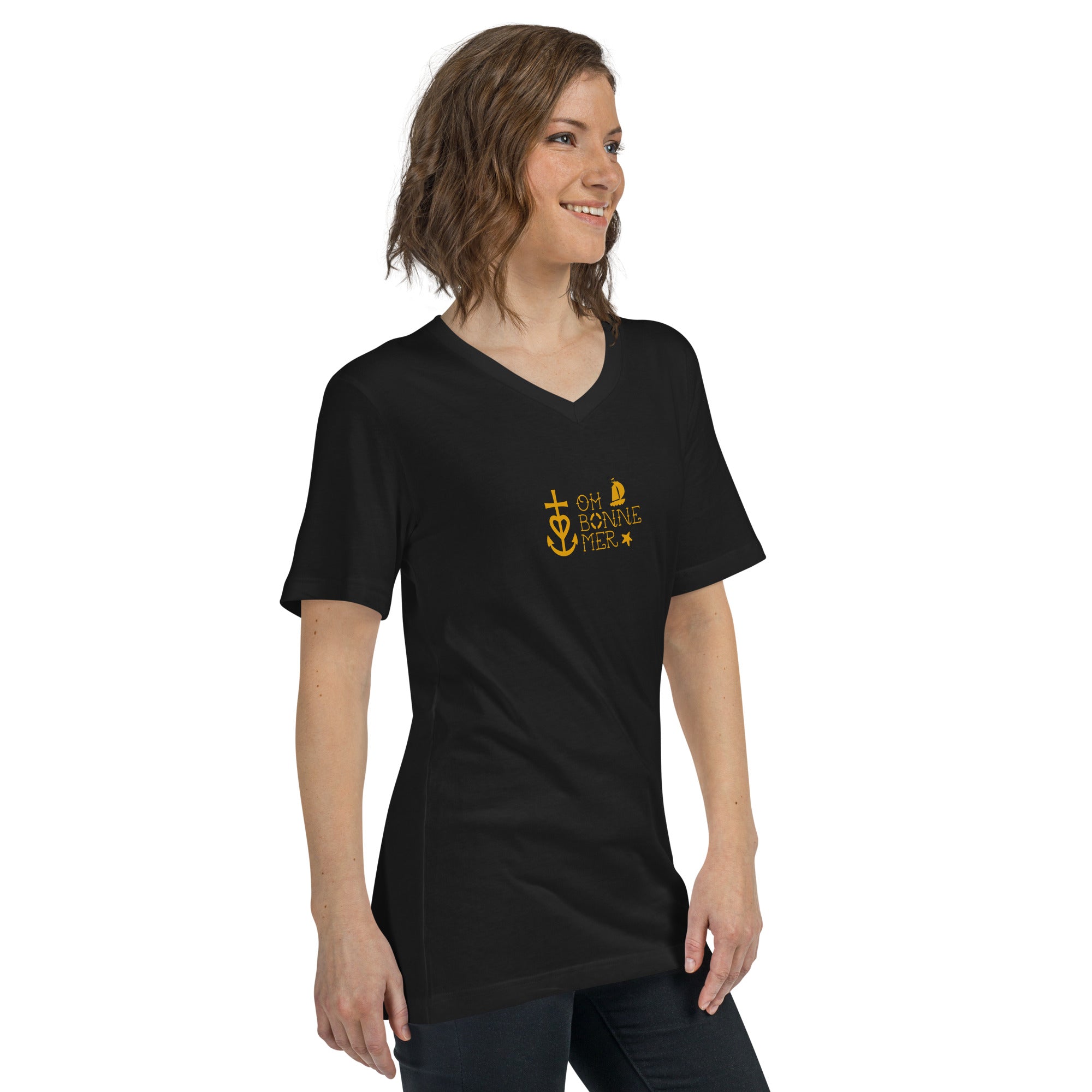 Unisex V-Neck T-Shirt Oh Bonne Mer 2