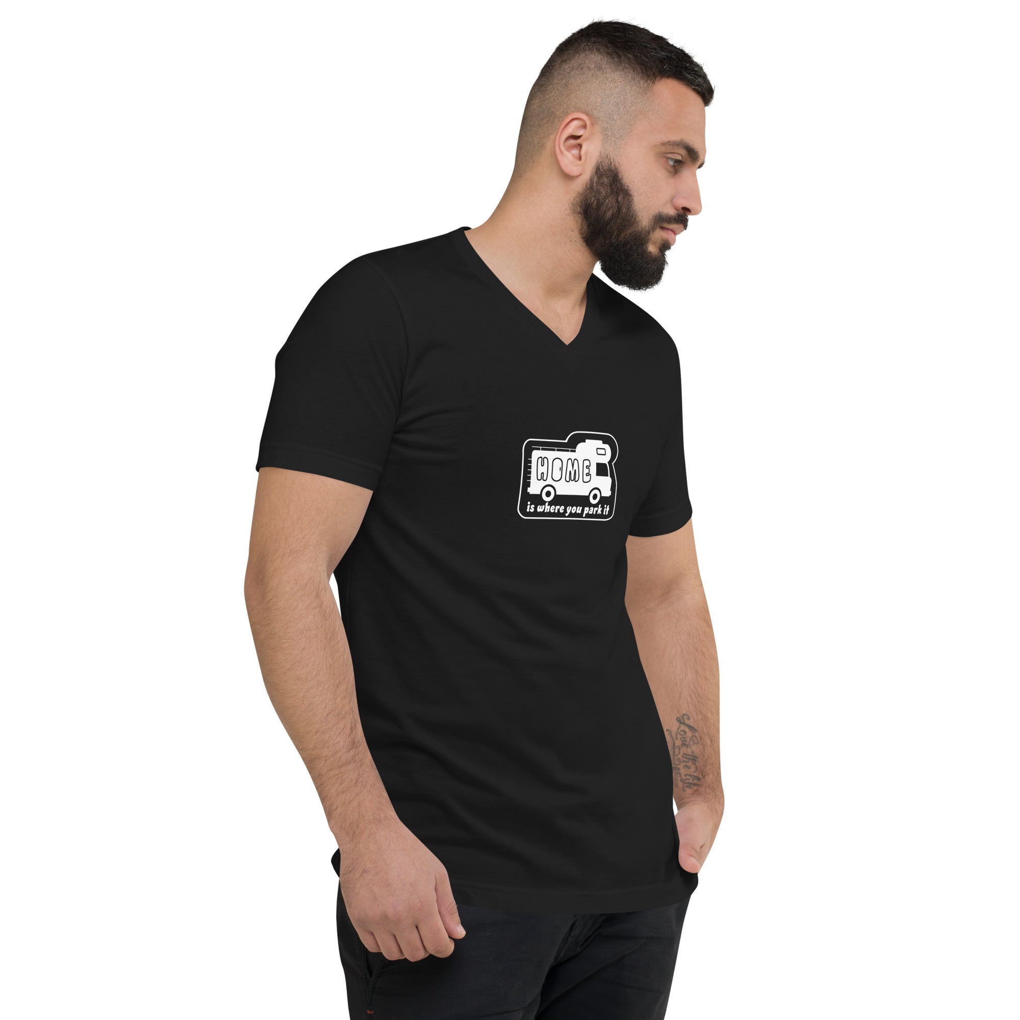 Unisex V-Neck T-Shirt Bold Camper Van