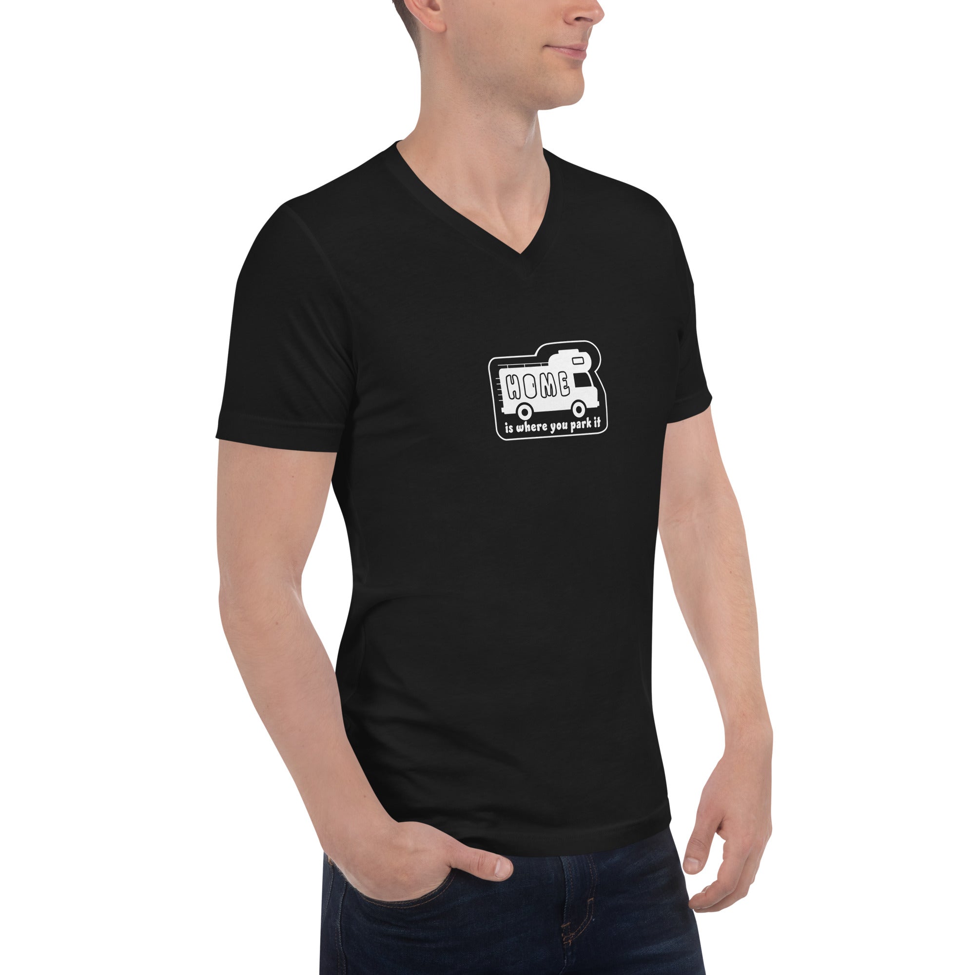 Unisex V-Neck T-Shirt Bold Camper Van