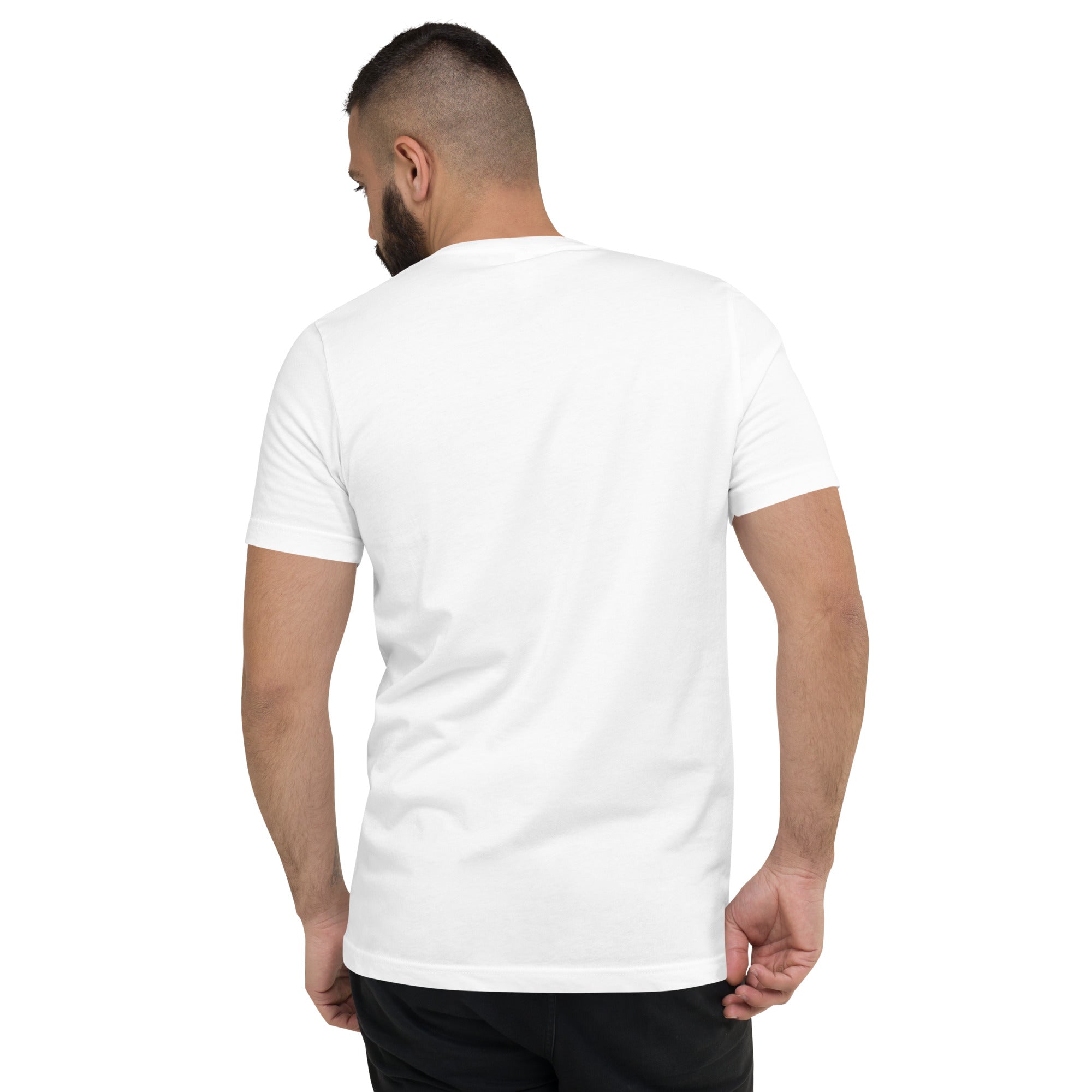 Unisex V-Neck T-Shirt Square Vintage Campers
