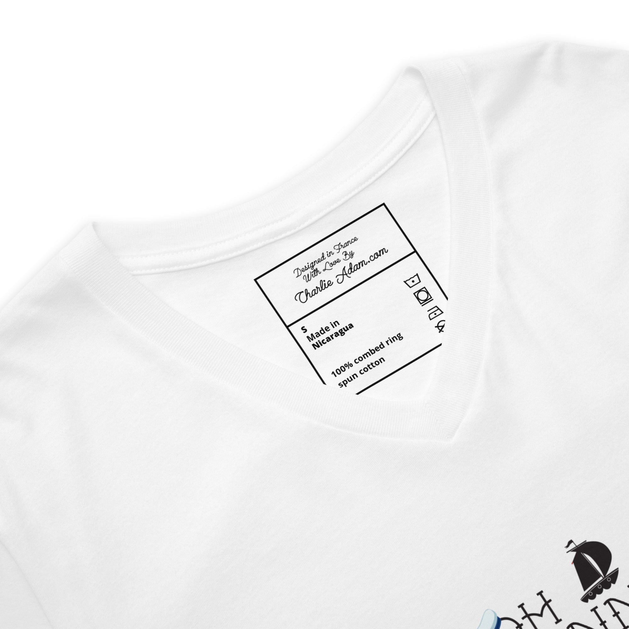 T-shirt unisexe Col V Oh Bonne Mer 3