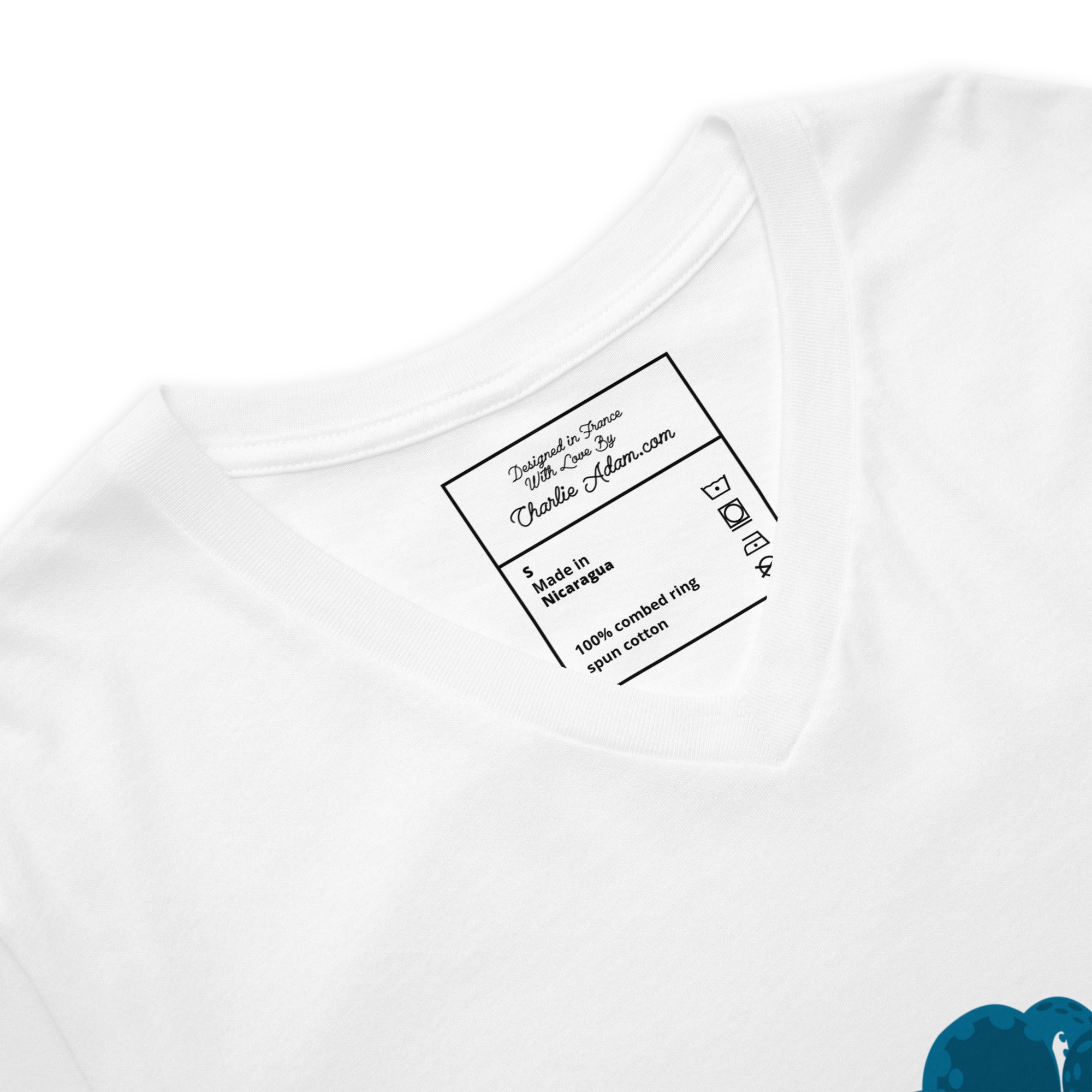 Unisex V-Neck T-Shirt Octopus