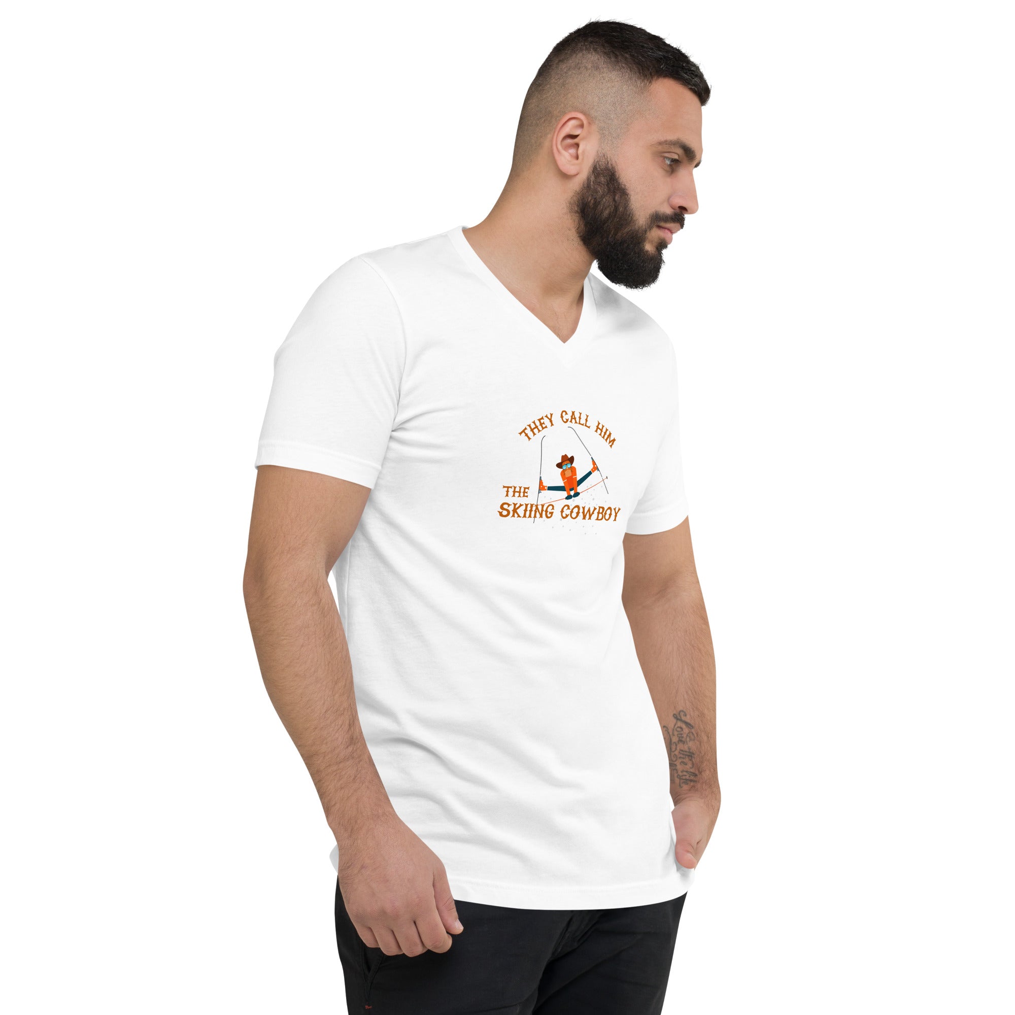 T-shirt unisexe Col V Hot Dogger