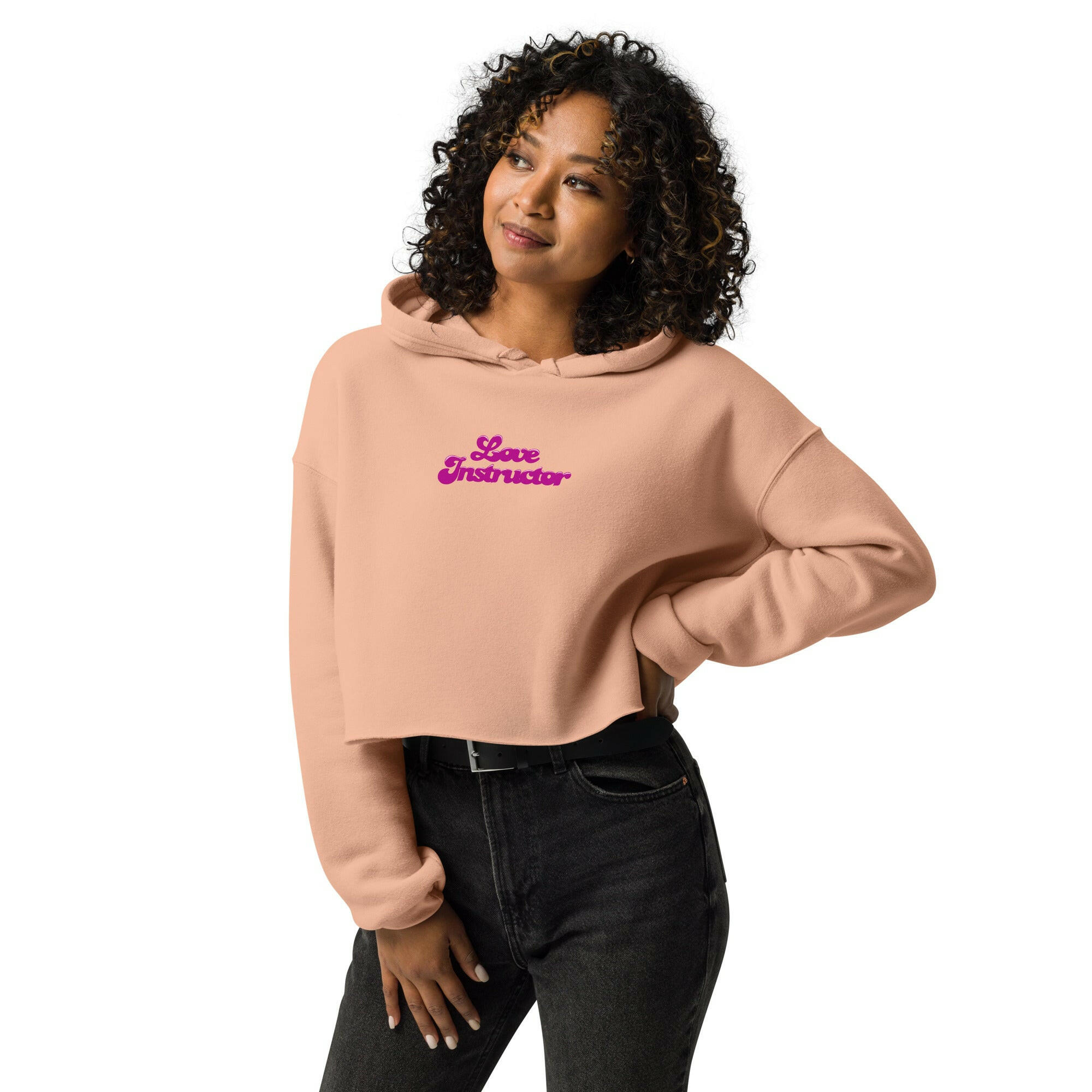 Crop Hoodie Love instructor