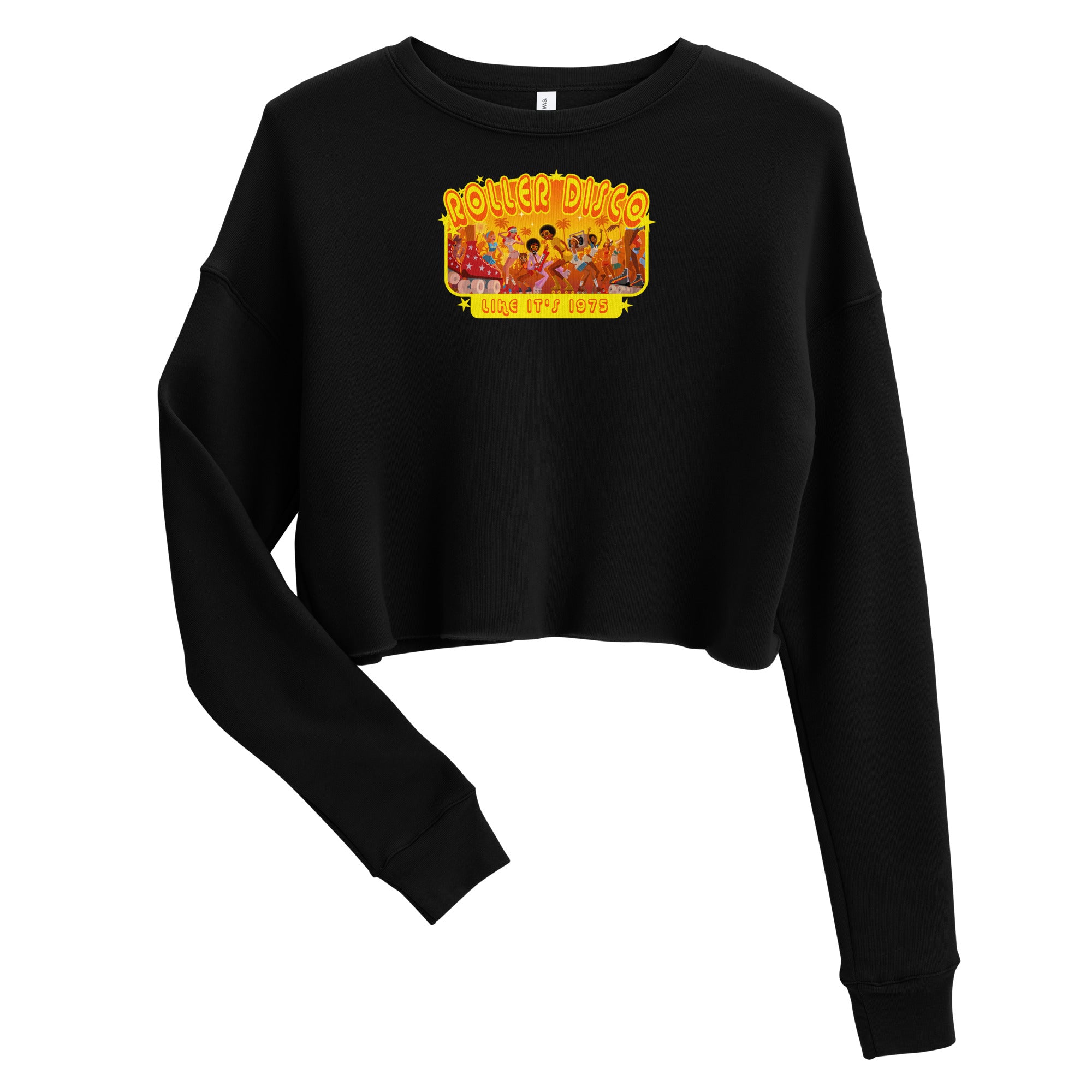 Sweat-Shirt Crop-Top Roller Disco 1975