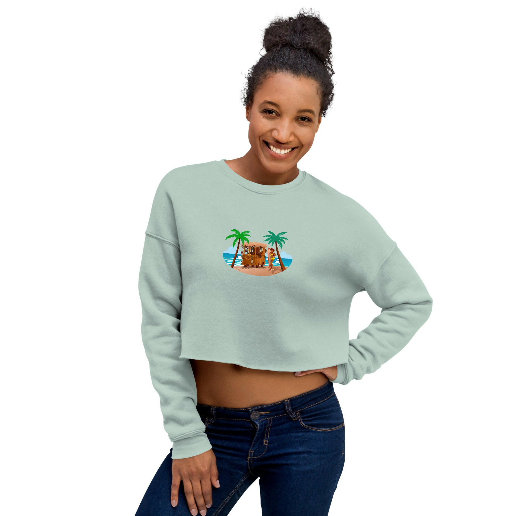 Crop Sweatshirt Tiki Kombi