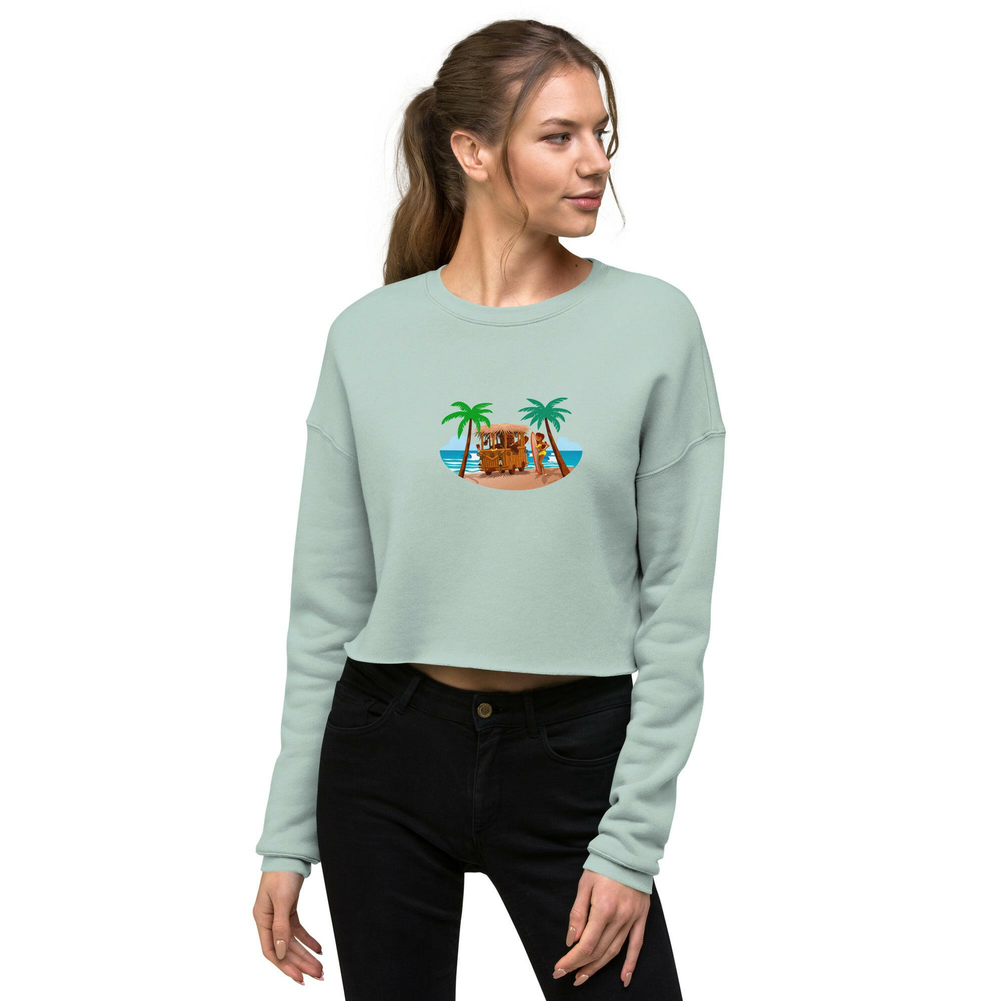 Crop Sweatshirt Tiki Kombi