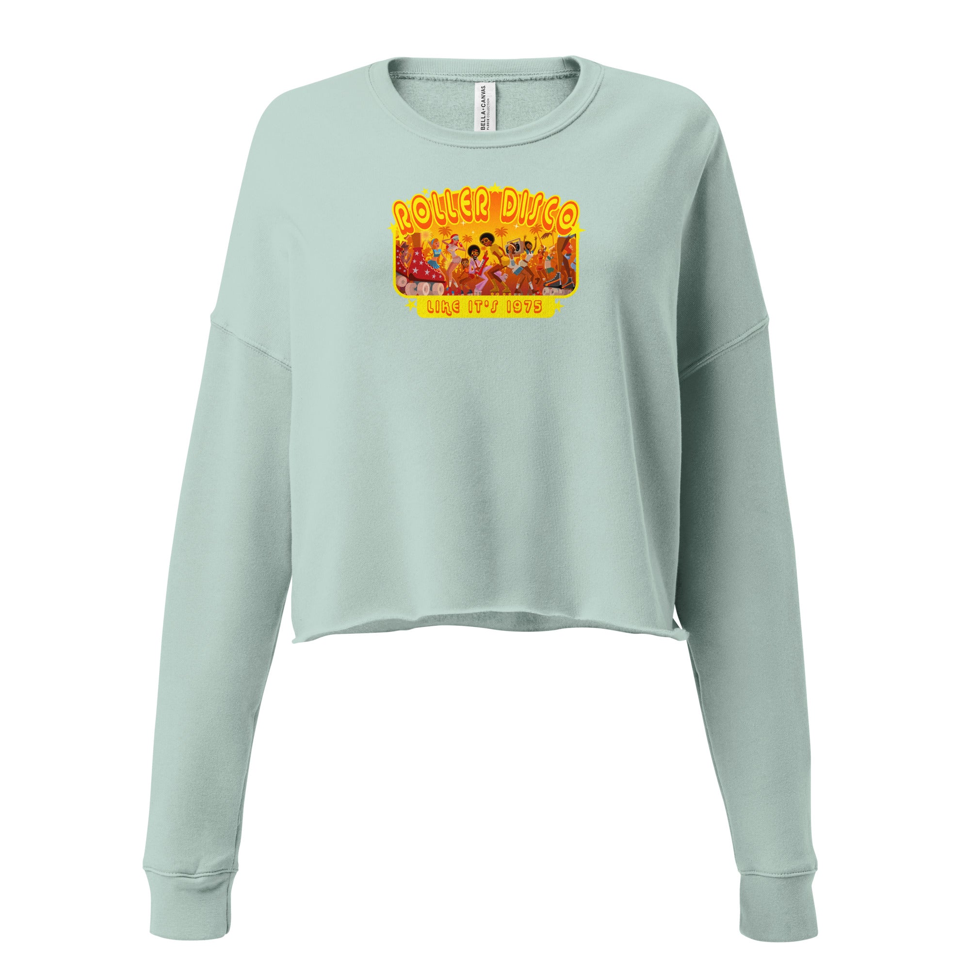 Sweat-Shirt Crop-Top Roller Disco 1975