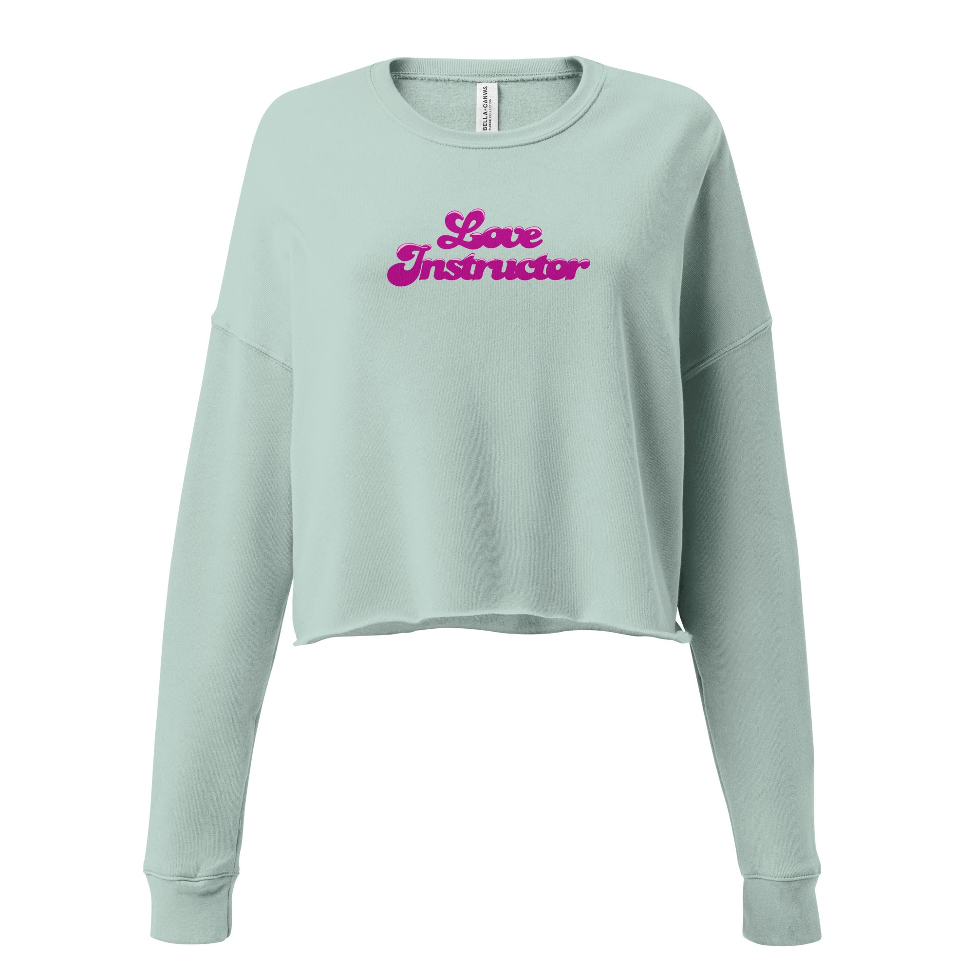 Sweat-Shirt Crop-Top Love instructor