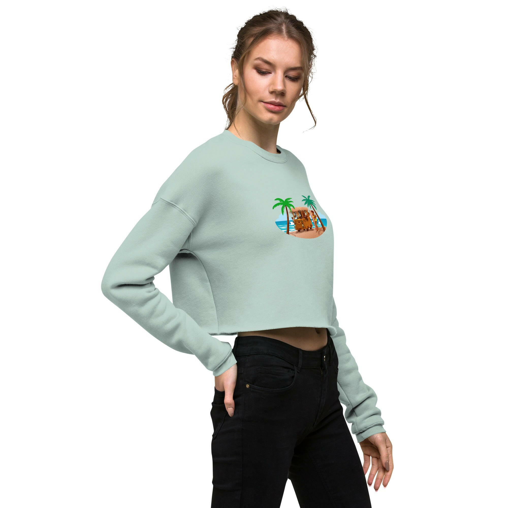 Crop Sweatshirt Tiki Kombi