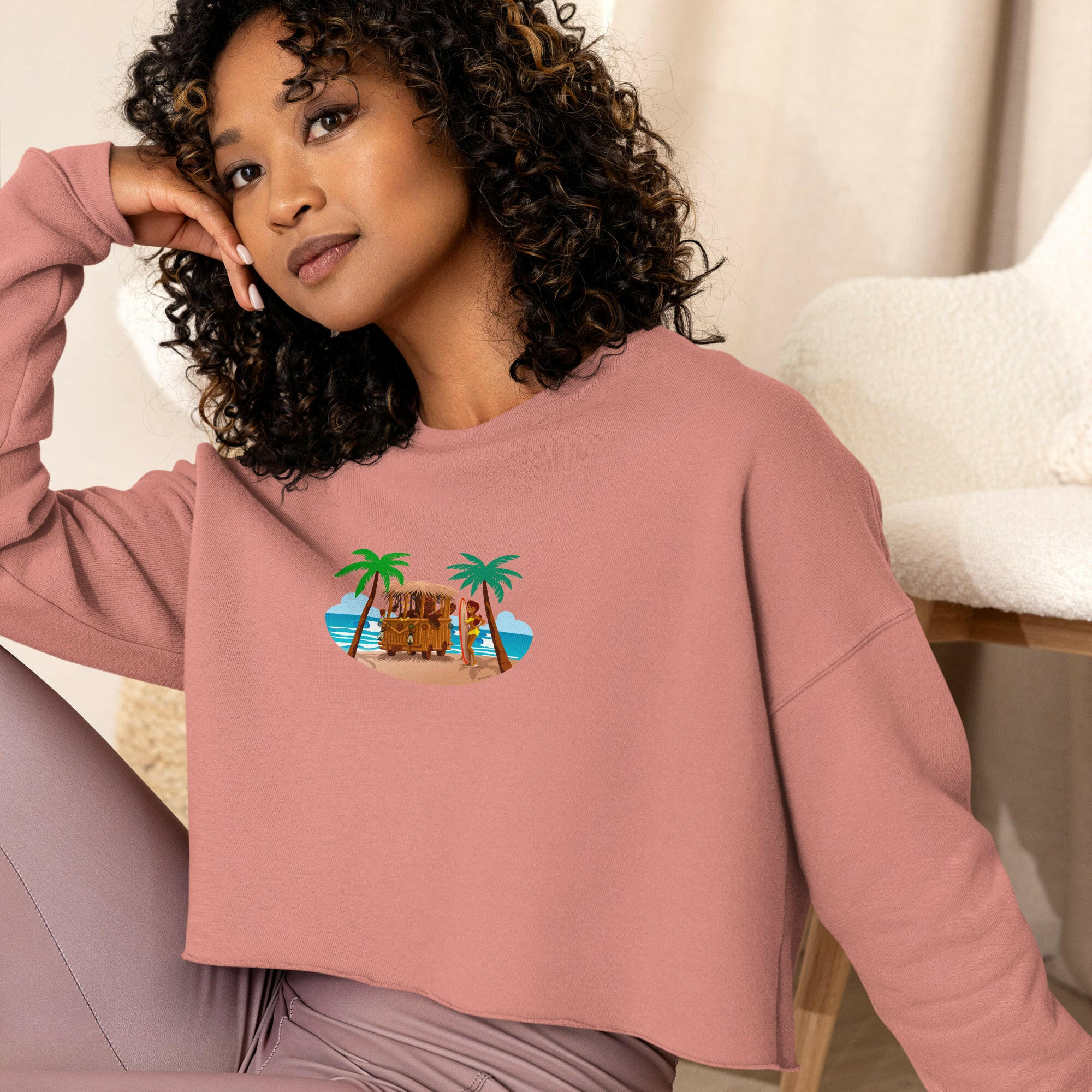 Crop Sweatshirt Tiki Kombi