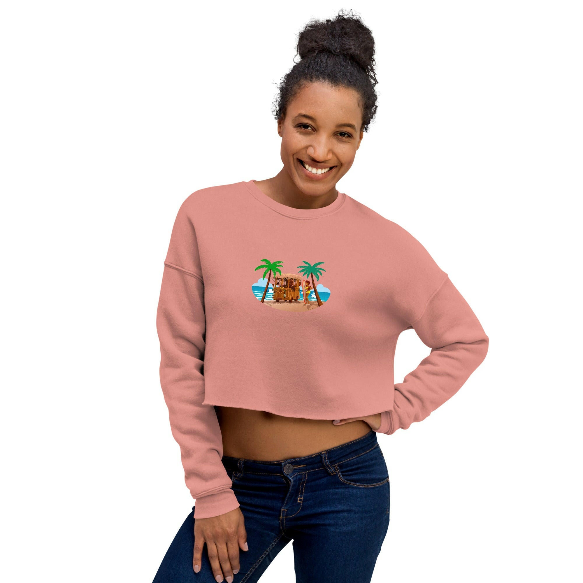 Crop Sweatshirt Tiki Kombi
