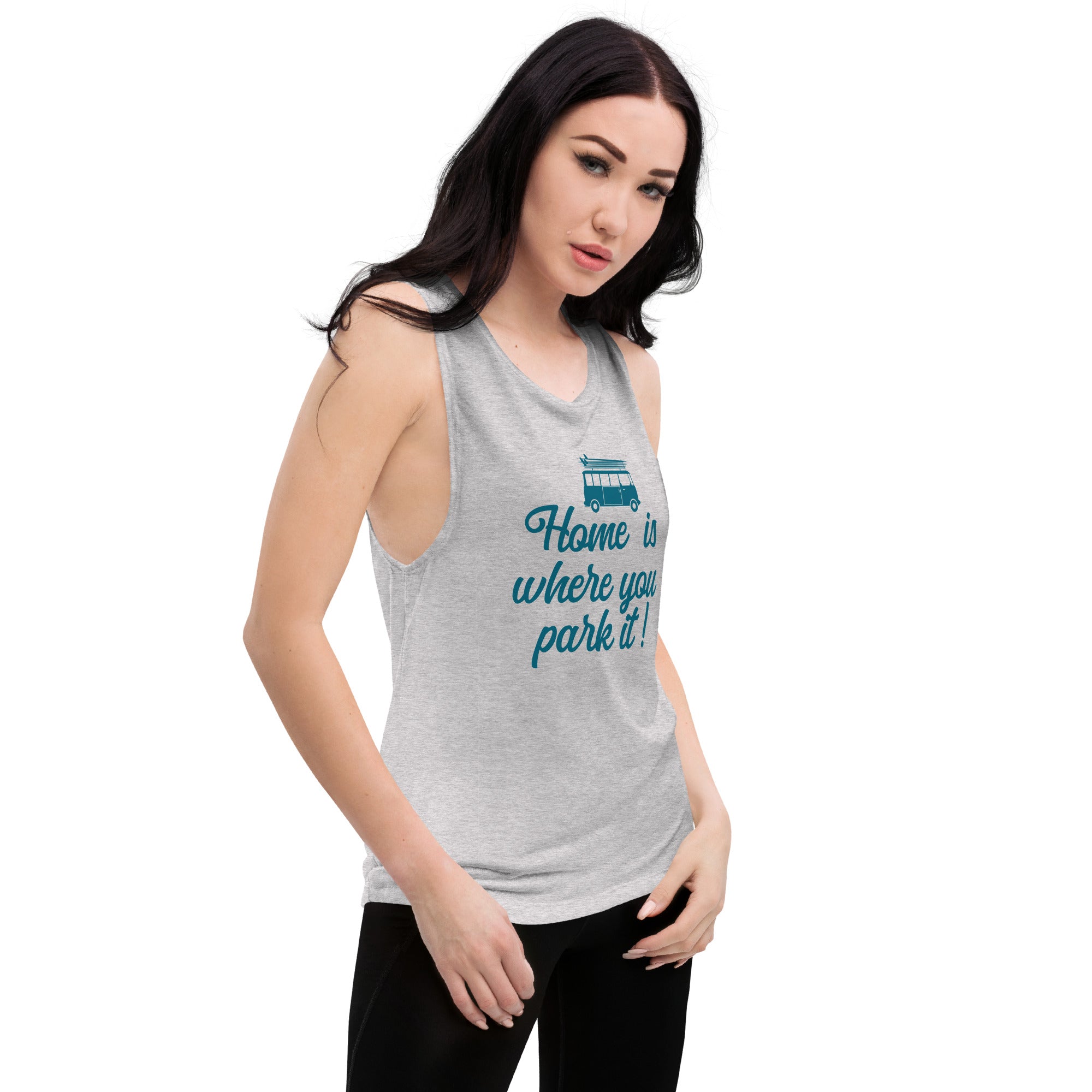 Ladies’ Muscle Tank Blue Surf Combi