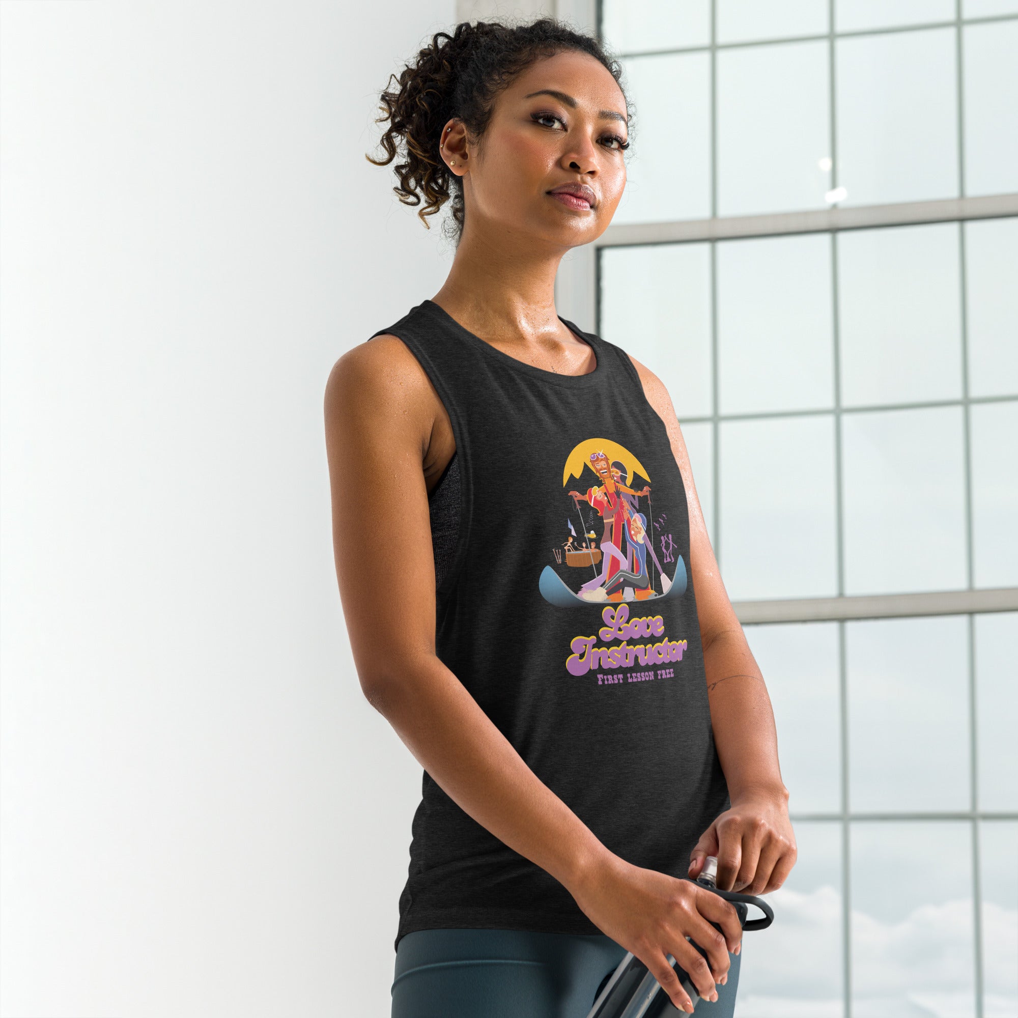 T-Shirt sans manches pour Femme Love instructor First lesson free