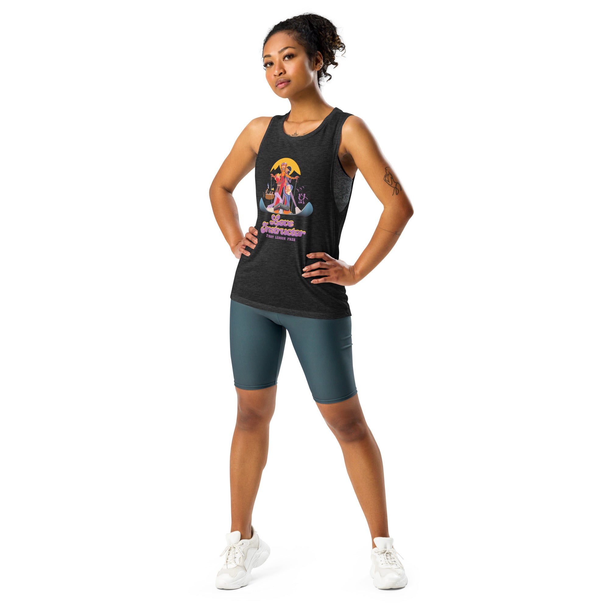 T-Shirt sans manches pour Femme Love instructor First lesson free
