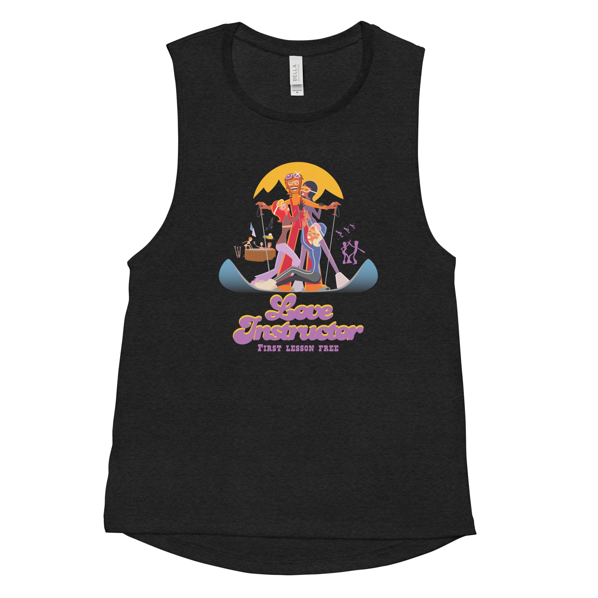 T-Shirt sans manches pour Femme Love instructor First lesson free