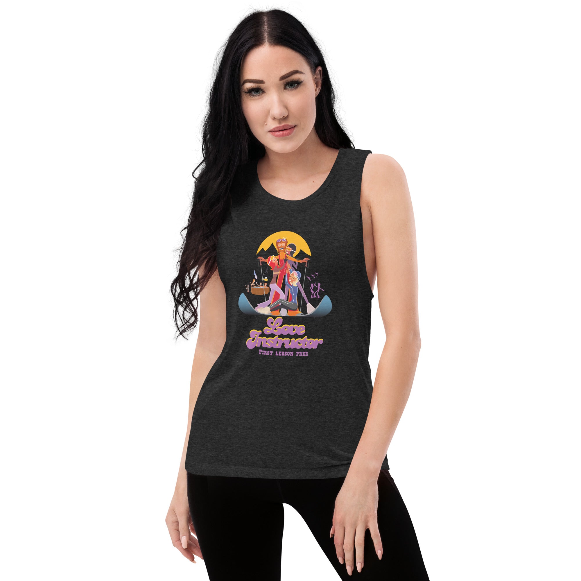 T-Shirt sans manches pour Femme Love instructor First lesson free