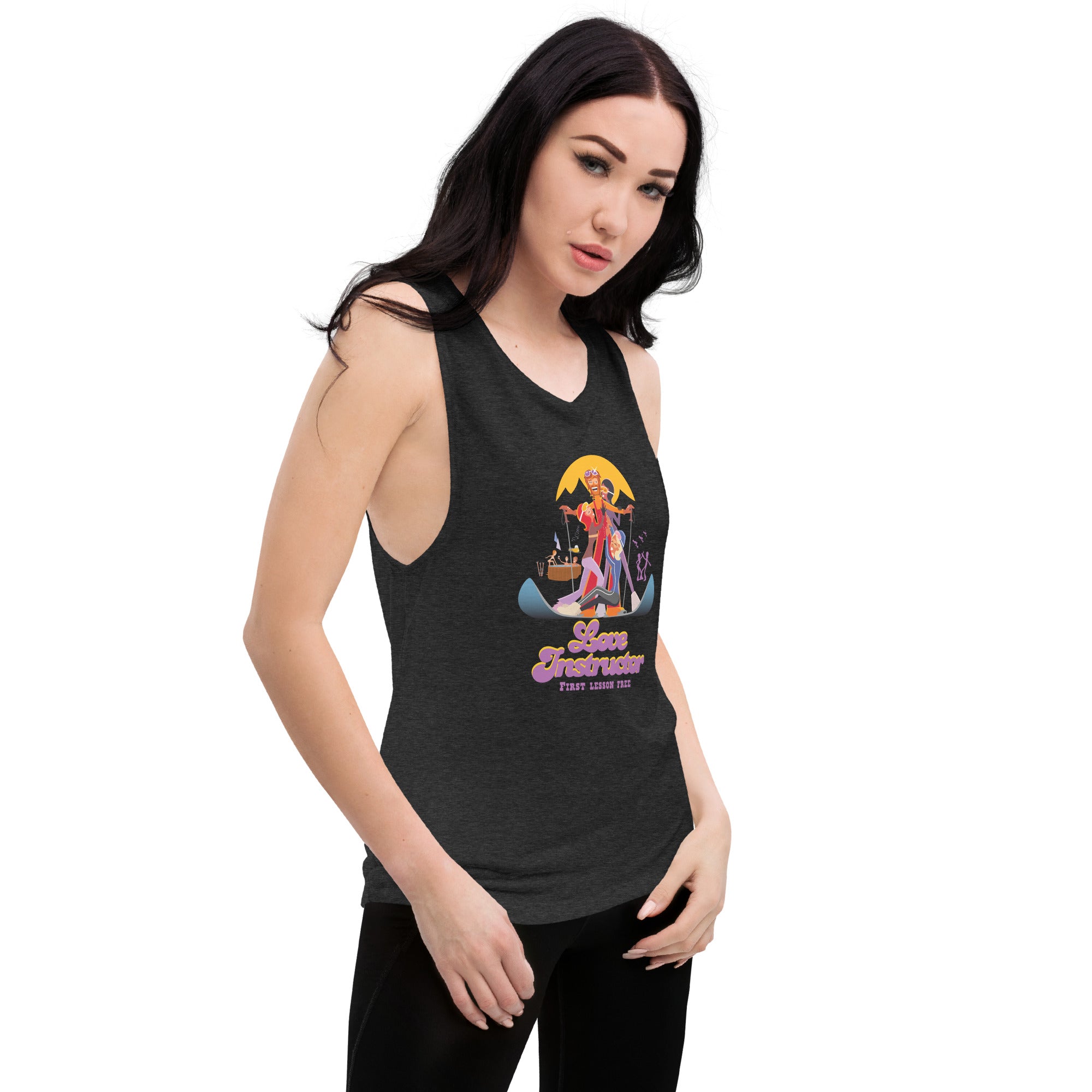 T-Shirt sans manches pour Femme Love instructor First lesson free
