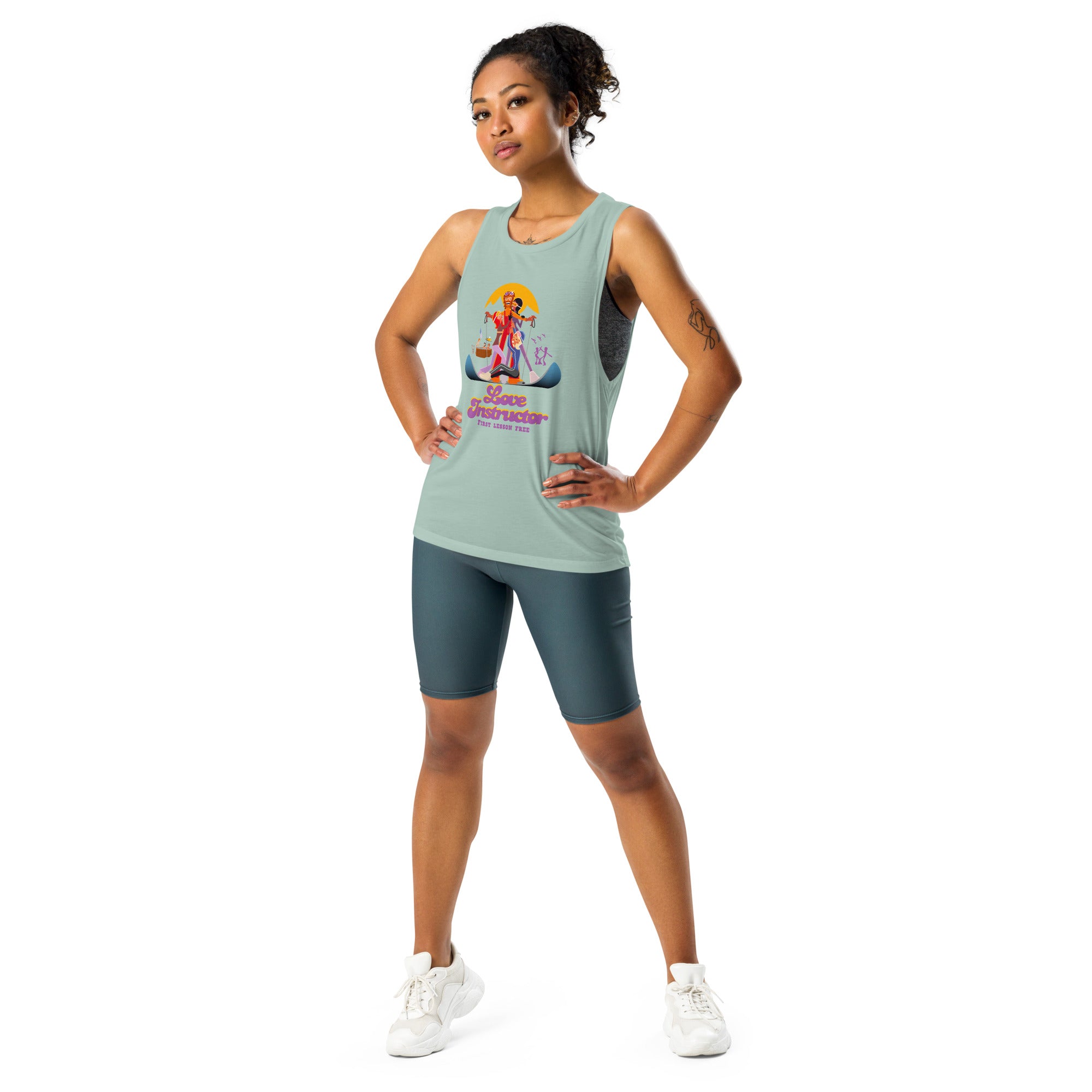 T-Shirt sans manches pour Femme Love instructor First lesson free