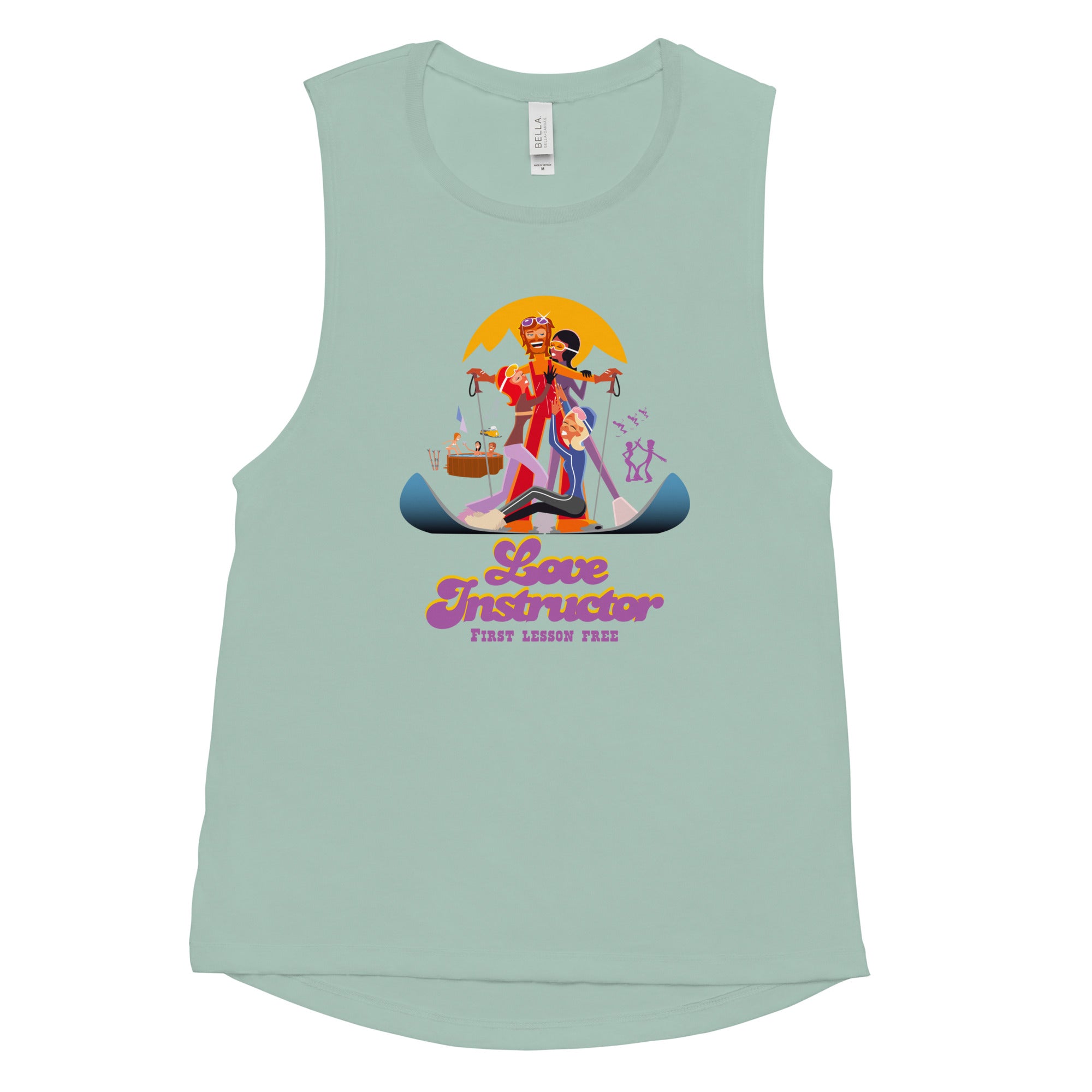 T-Shirt sans manches pour Femme Love instructor First lesson free