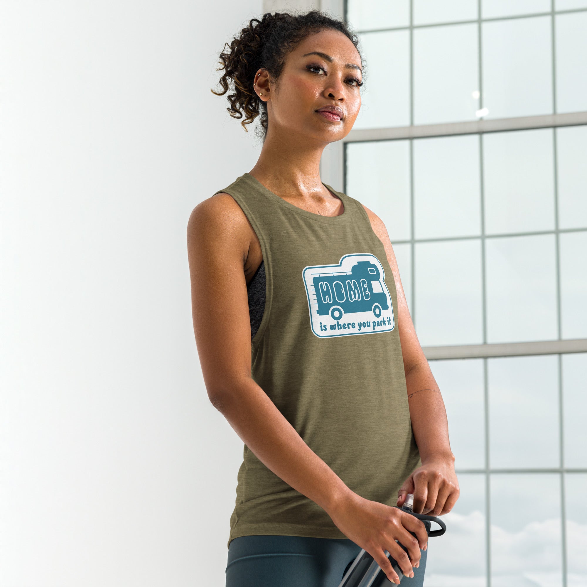 T-Shirt sans manches pour Femme Bold Camper Van