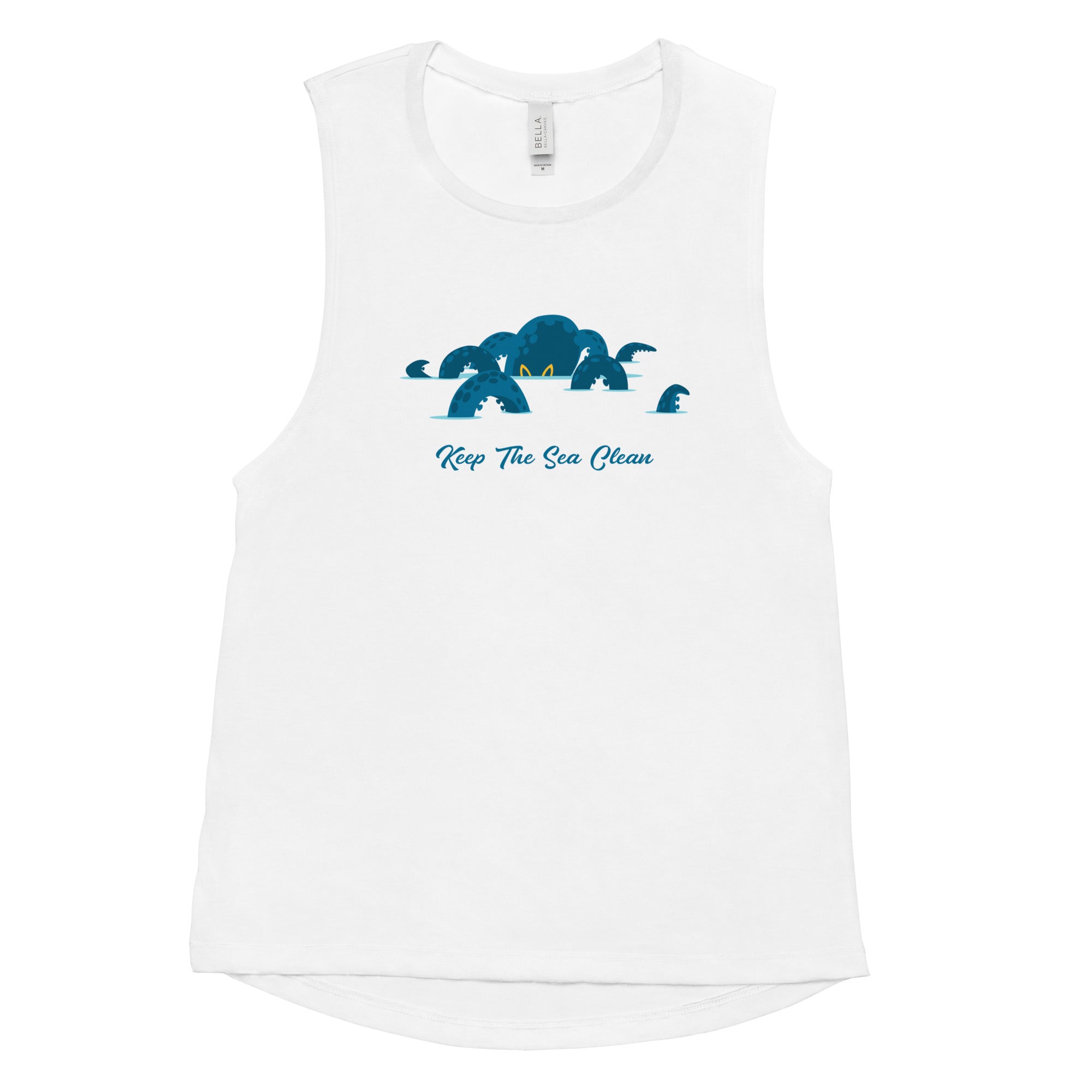 T-Shirt sans manches pour Femme Octopus Blue