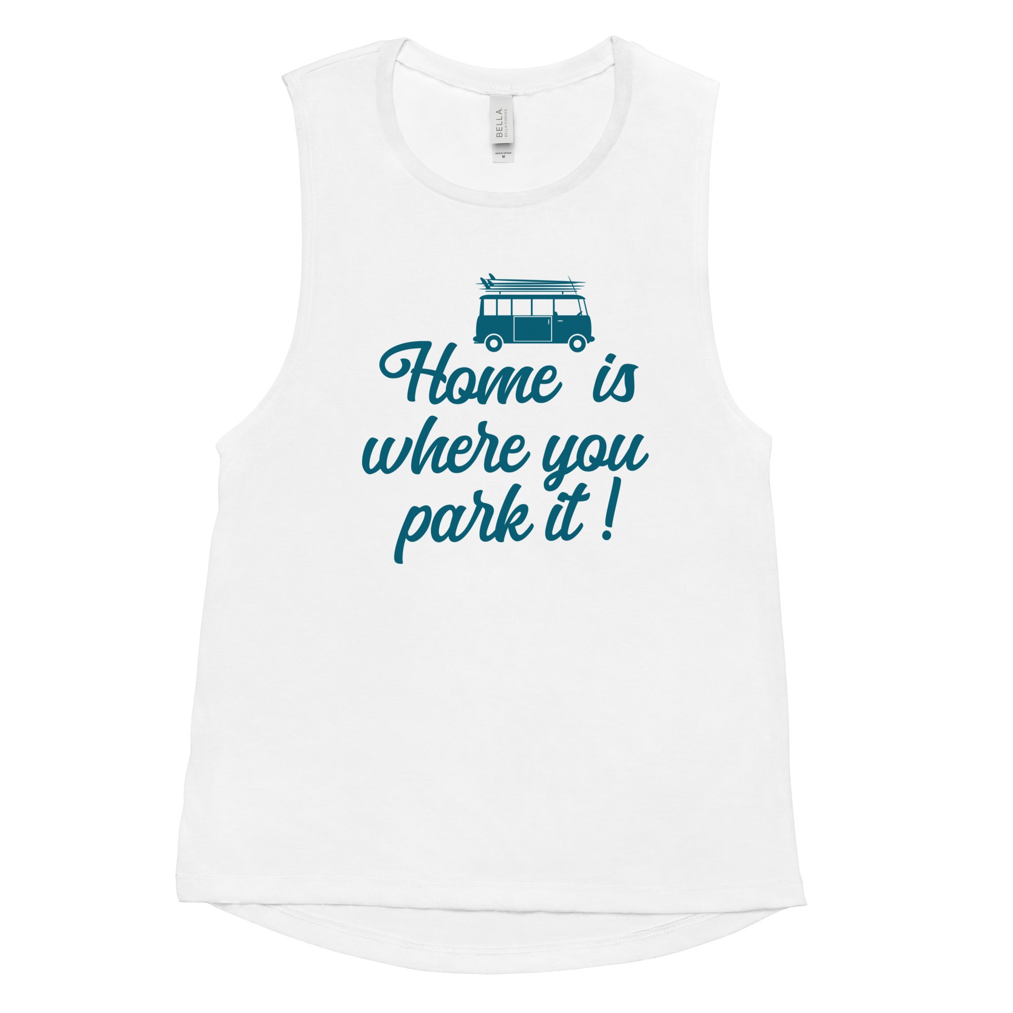 Ladies’ Muscle Tank Blue Surf Combi