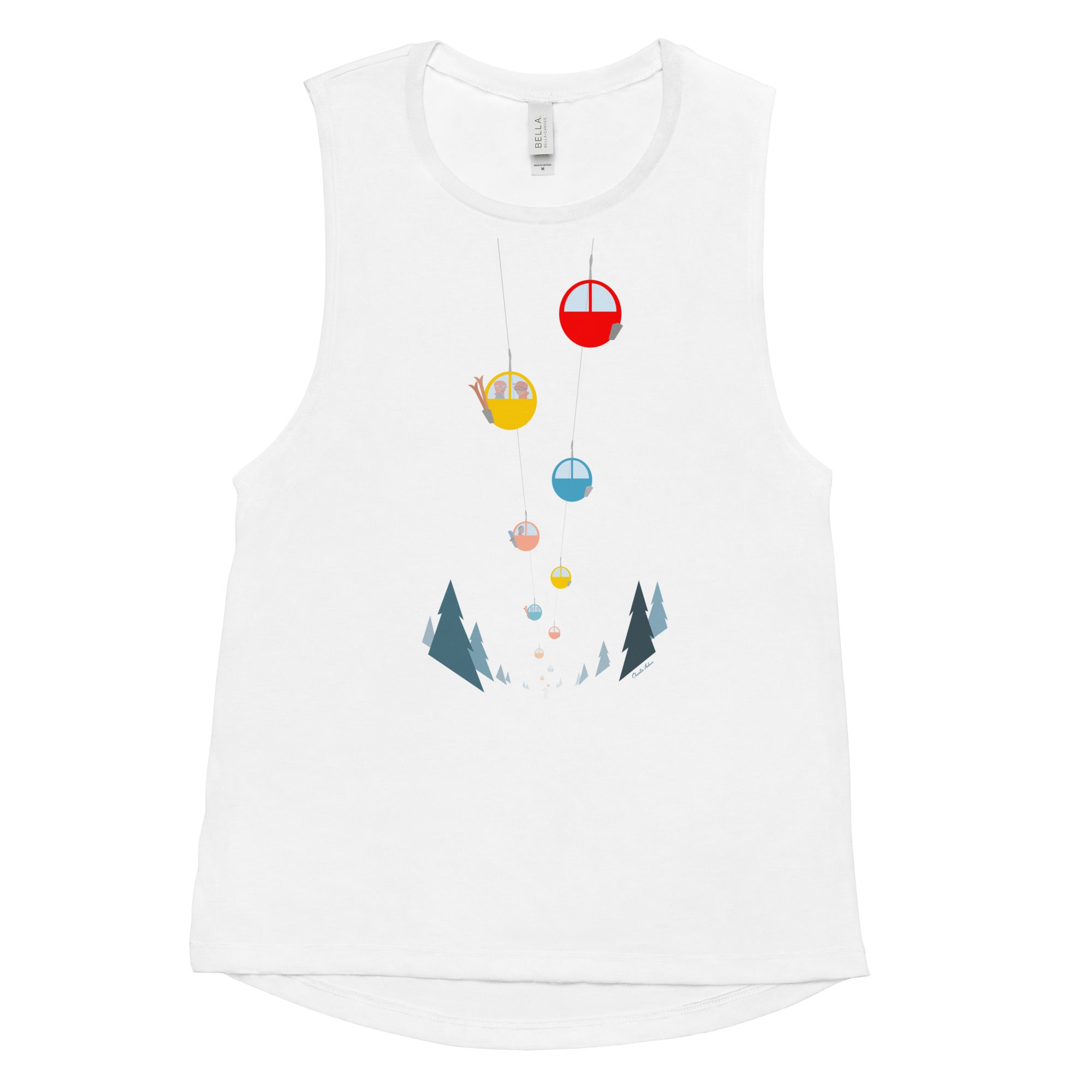 T-Shirt sans manches pour Femme Gondolas in the mist