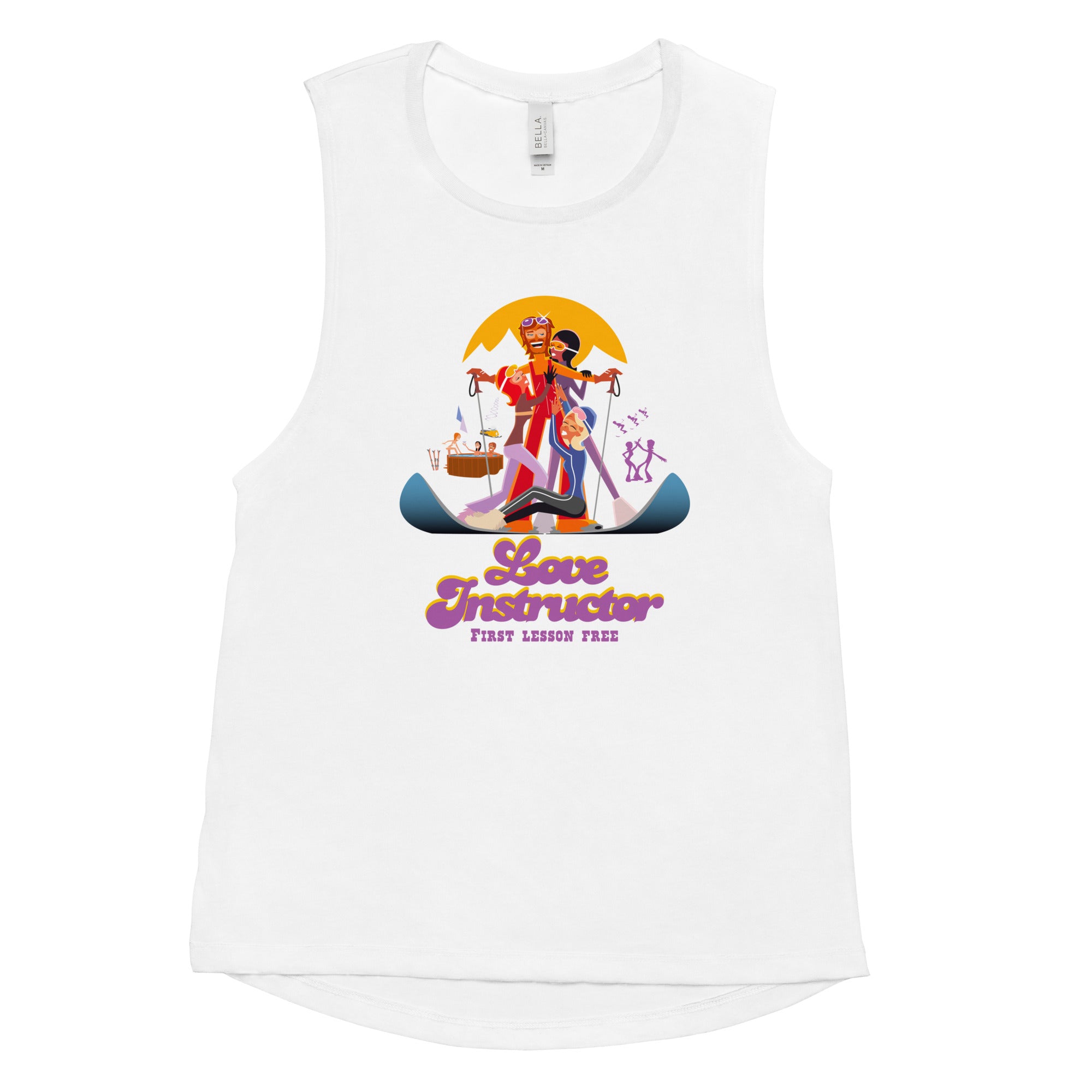 T-Shirt sans manches pour Femme Love instructor First lesson free