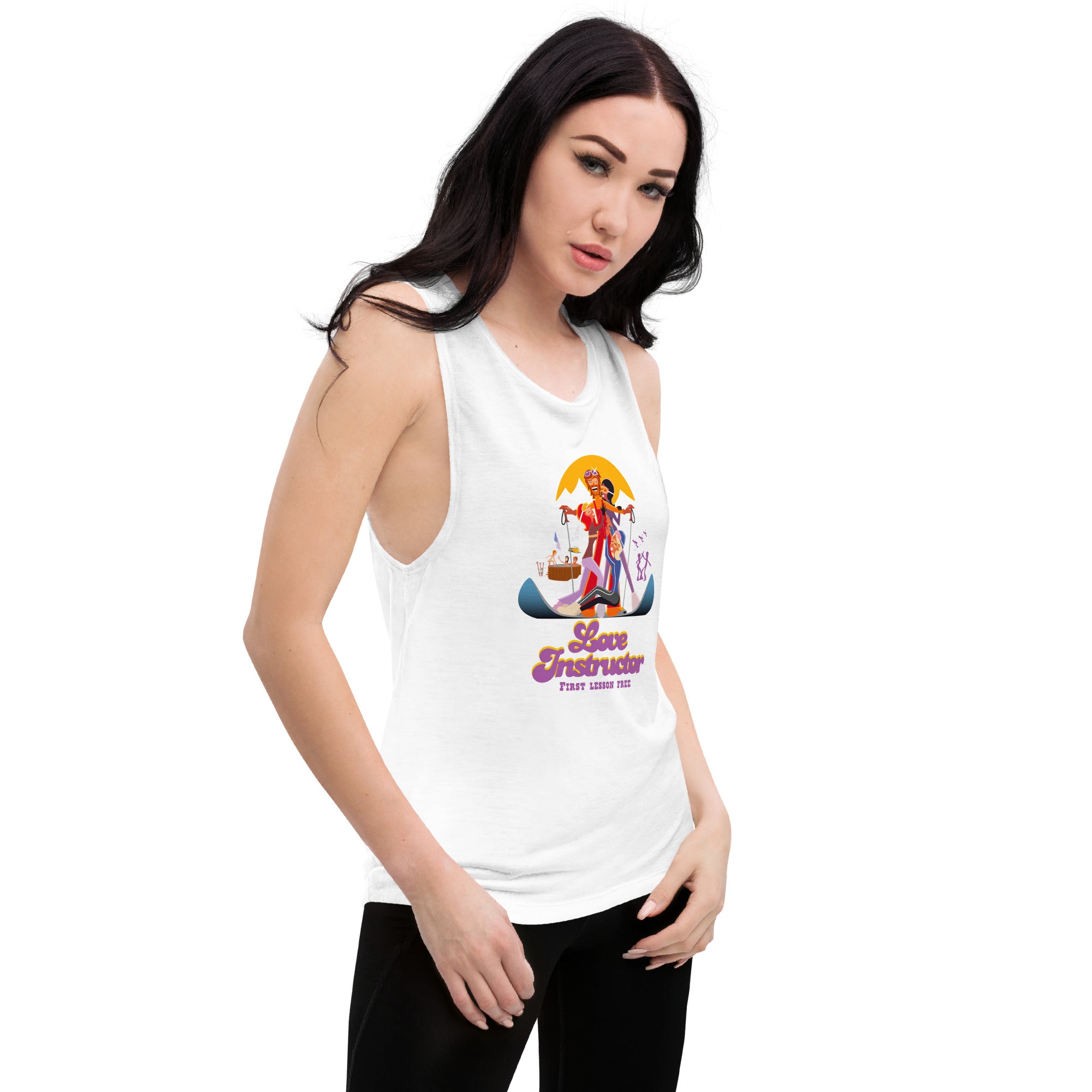 T-Shirt sans manches pour Femme Love instructor First lesson free
