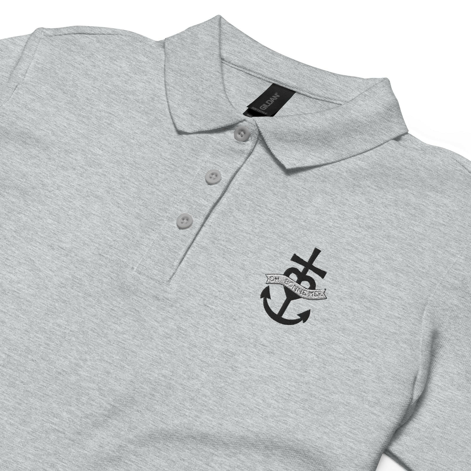 Women’s pique polo shirt Oh Bonne Mer 1 embroidered pattern